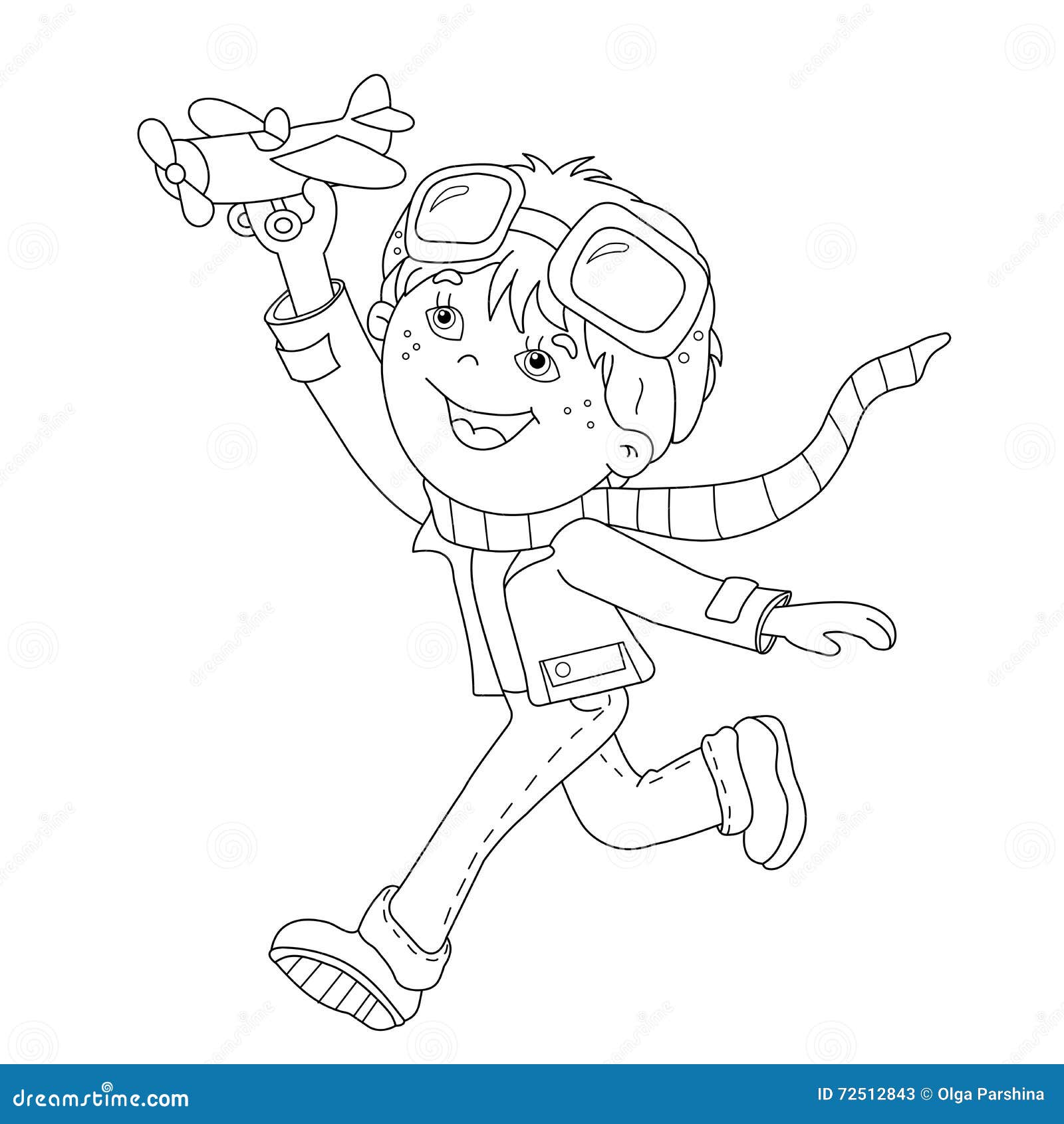 toy plane clipart coloring