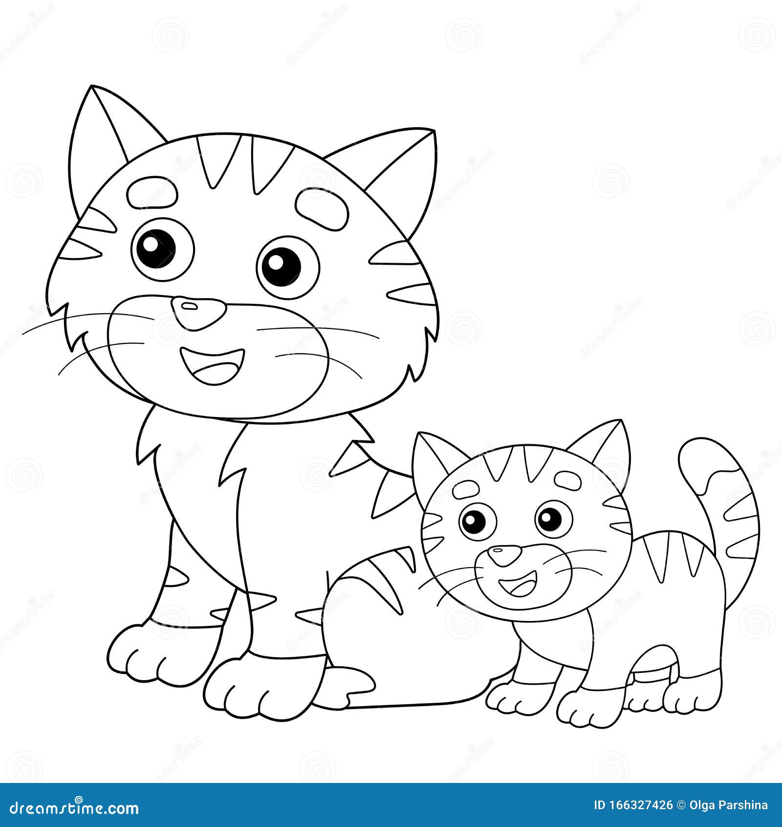 kitten drawing outline