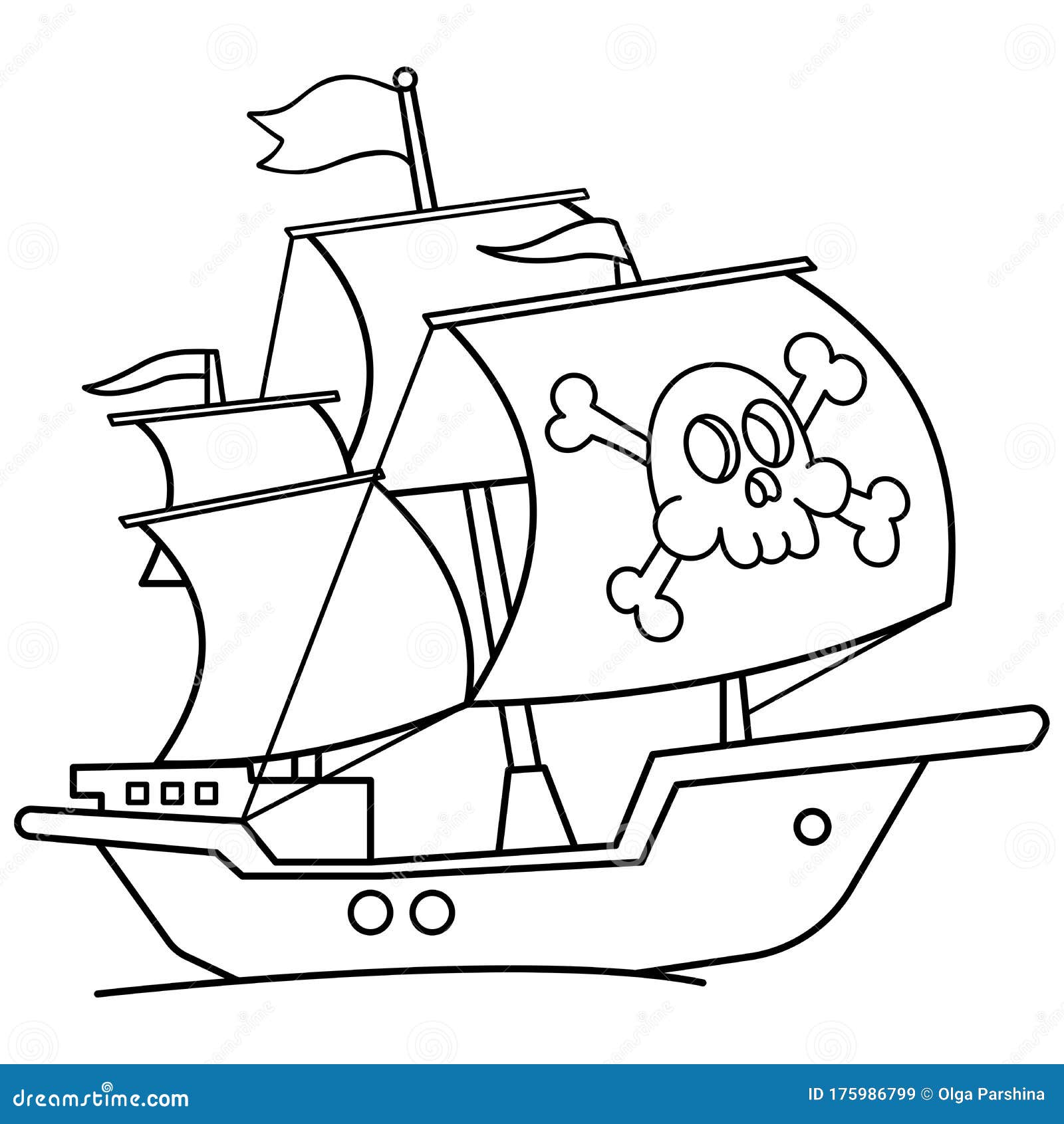 coloring book pages for pirates