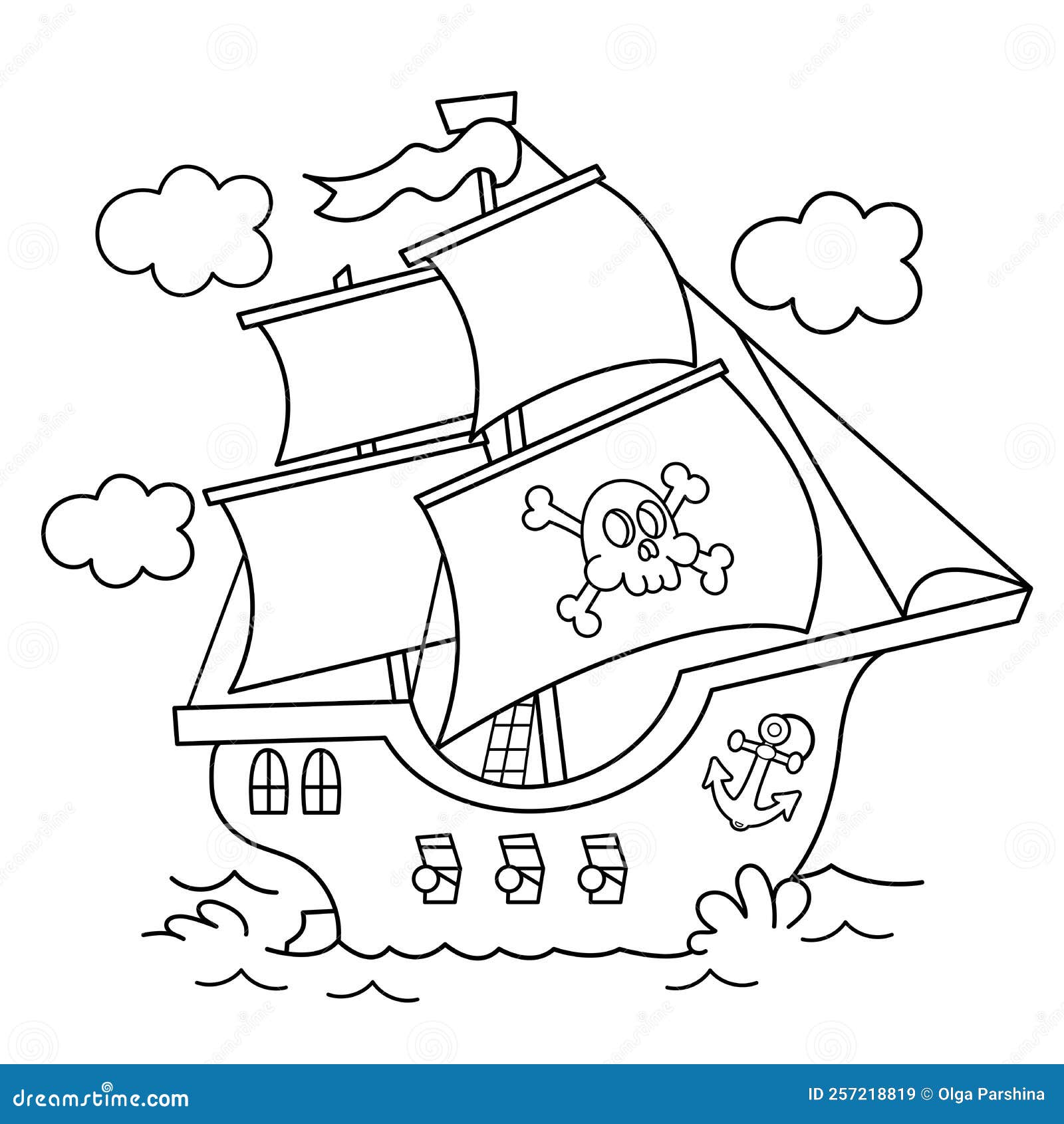 How to Draw a Ship for Kids (Boats and Ships) Step by Step |  DrawingTutorials101.com