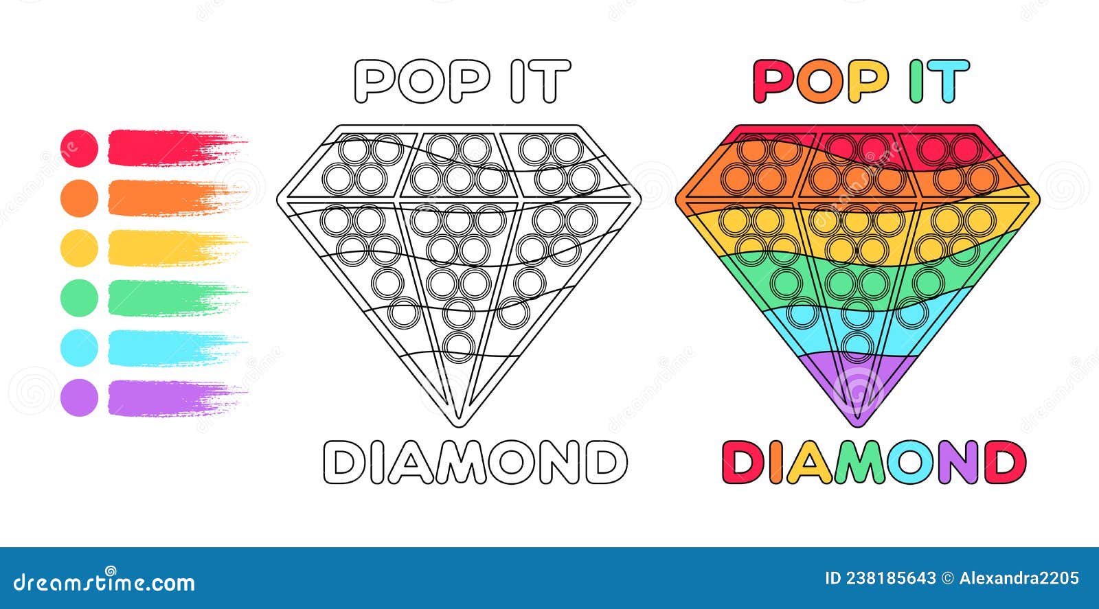 How To Draw A Pop It Toy 