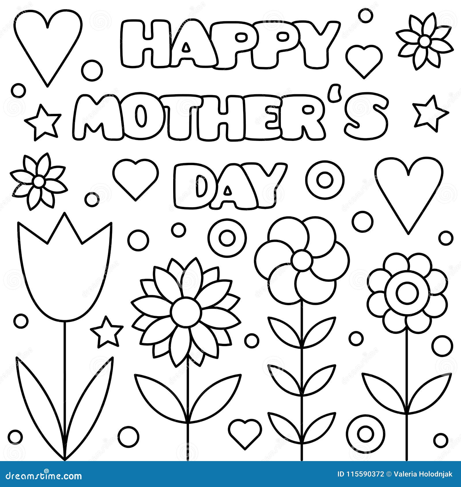 Mother Coloring Stock Illustrations – 20,2092 Mother Coloring Stock ...