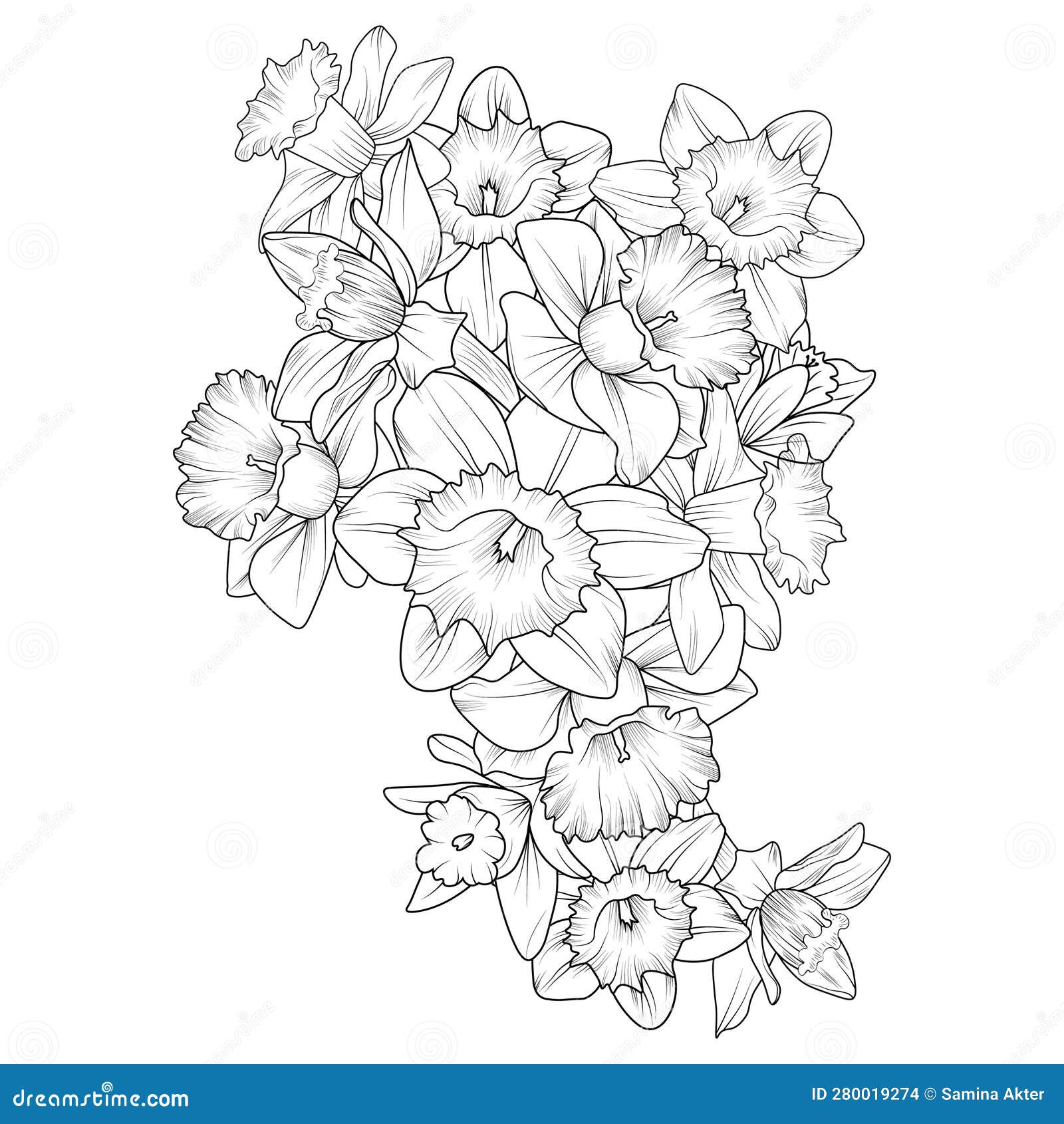 Coloring Page, Vector Sketch, Artistic Simplicity Doodle Art, Easy ...