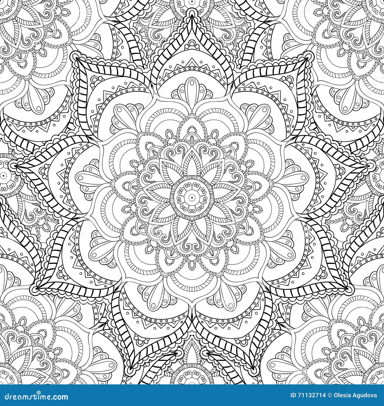 Download Coloring Pages For Adults Decorative Hand Drawn Doodle Nature Ornamental Curl Vector Sketchy Seamless Pattern Stock Vector Illustration Of Doodle Fashion 71132714