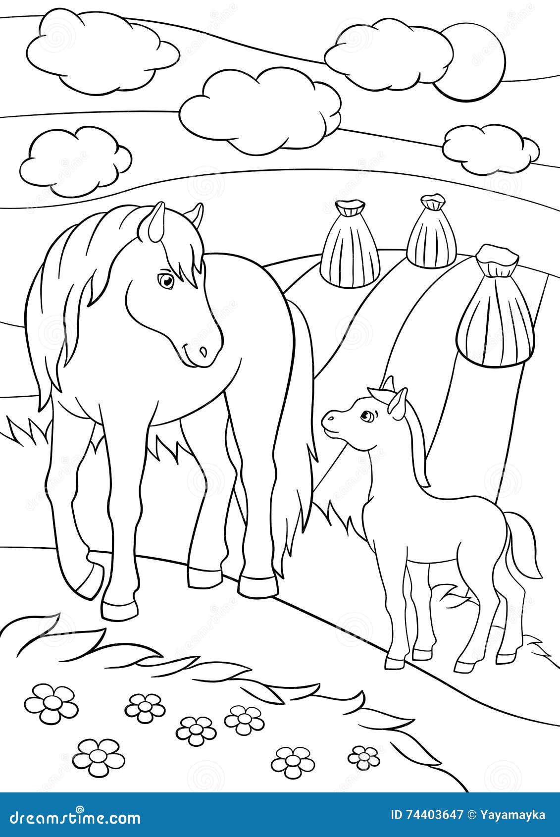 Coloring Pages Farm Animals Mother Horse With Foal Stock Vector Illustration Of Color Farm Coloring Pages Farm Animals Mother Horse With Foal Stock Vector Illustration Of Color Farm