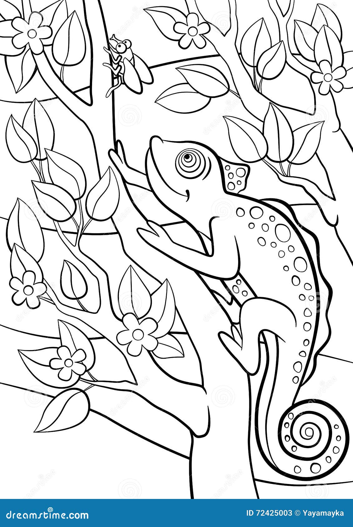 Coloring Pages. Wild Animals. Little Cute Chameleon. Stock Illustration - Illustration of line, camouflage: 72425003 Coloring Pages. Wild Animals. Little Cute Chameleon. Stock Illustration - Illustration of line, camouflage: 72425003