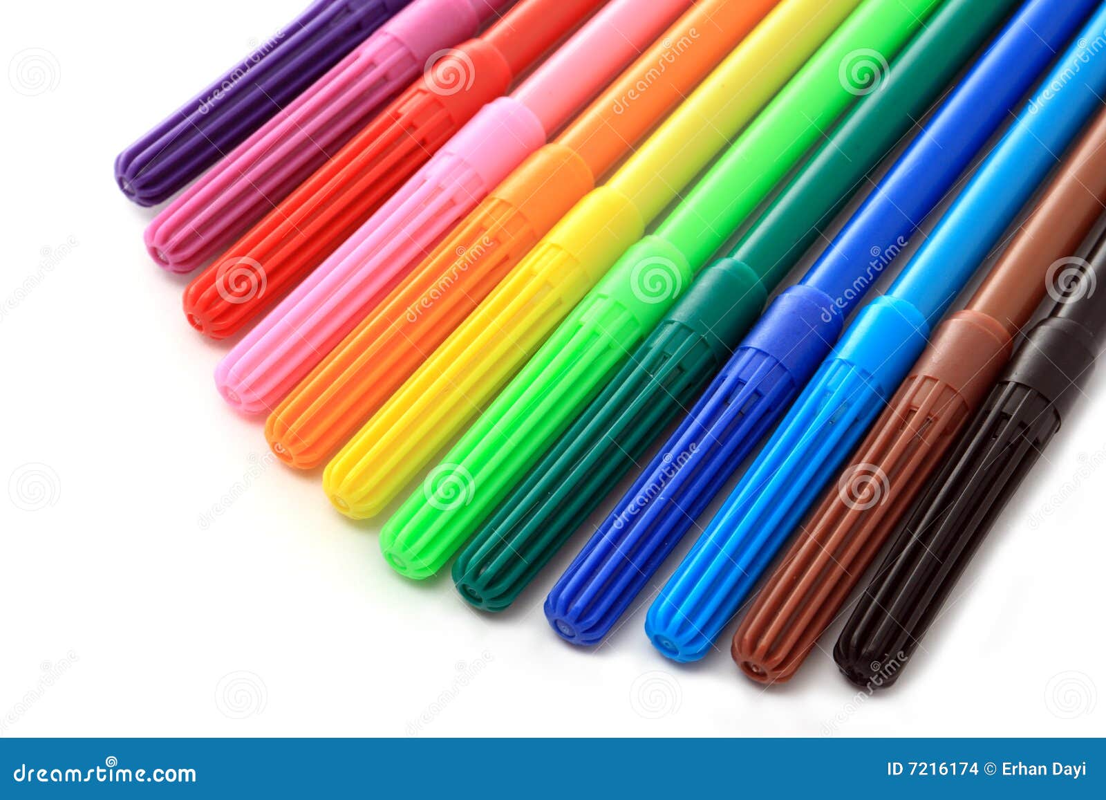 Coloring Pens stock photo. Image of close, blue, azure - 7216174