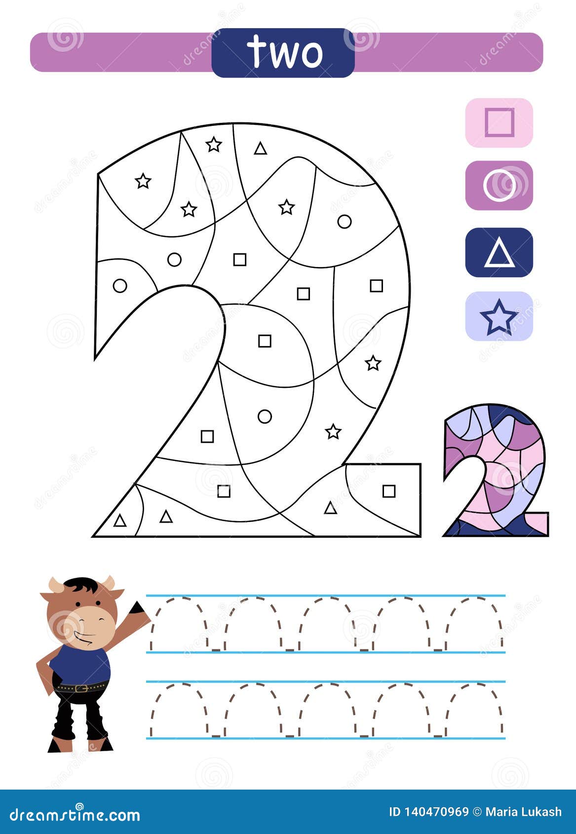 Coloring Printable Worksheet for Kindergarten and Preschool. Learning