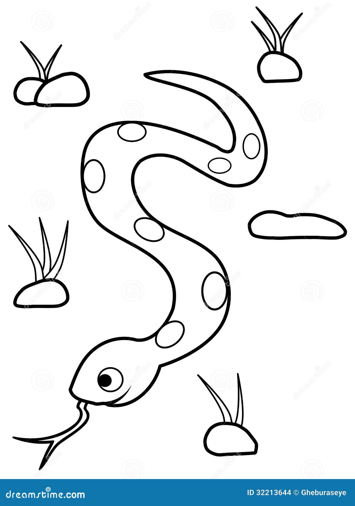 Coloring snake stock illustration. Illustration of epic ...