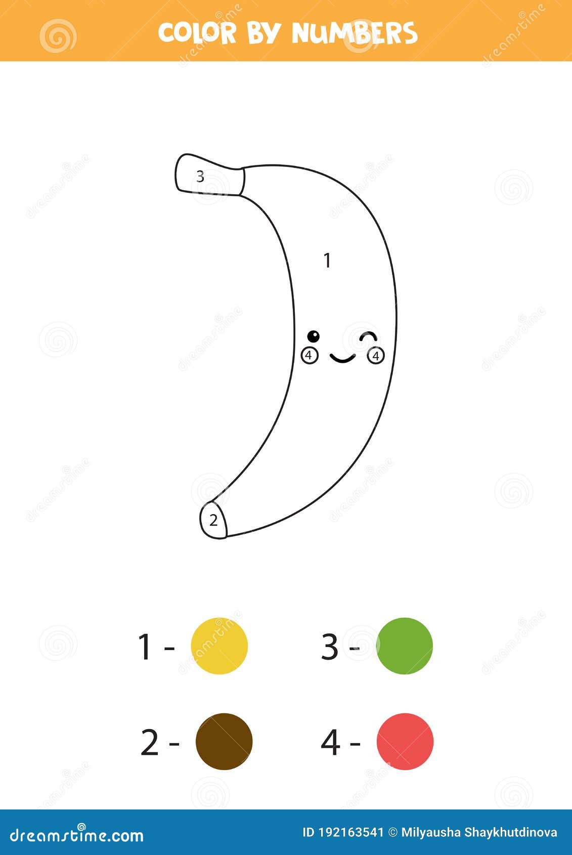 Página para colorir com lindo unicórnio. colorir por números. jogo de  matemática para crianças.