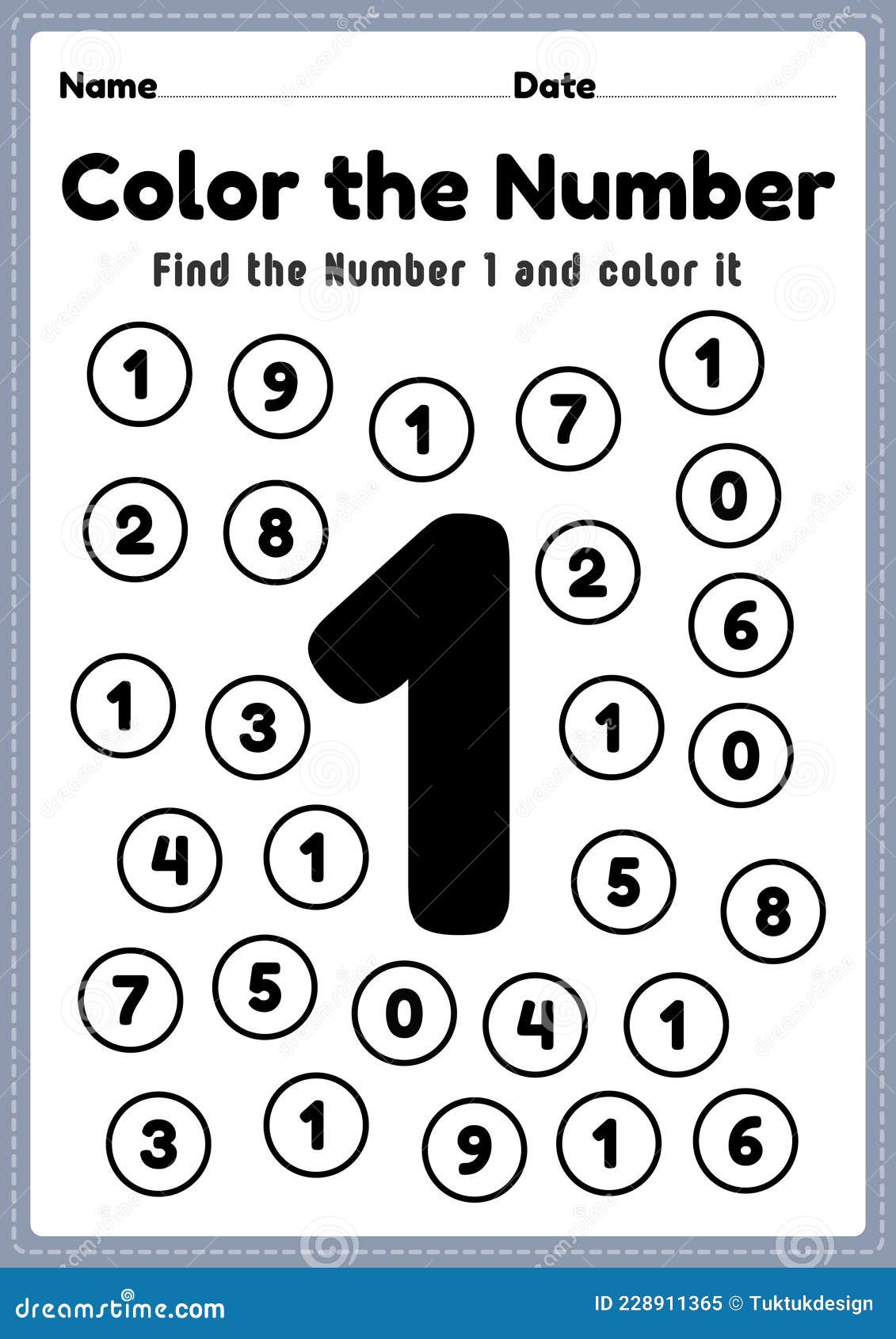 Atividades de 1º ano – Colorir por números – Twinkl