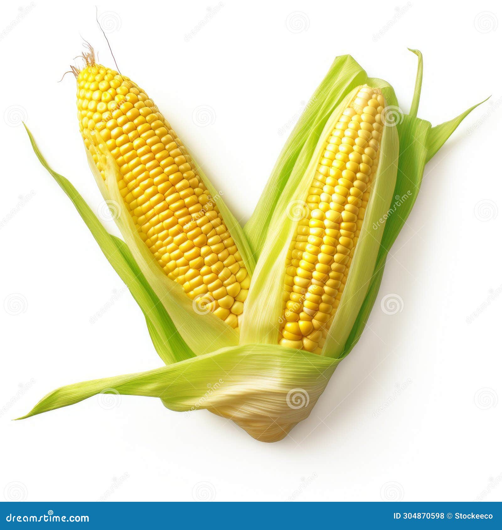 colorized corn: a playful and vibrant photo of freshly picked ears