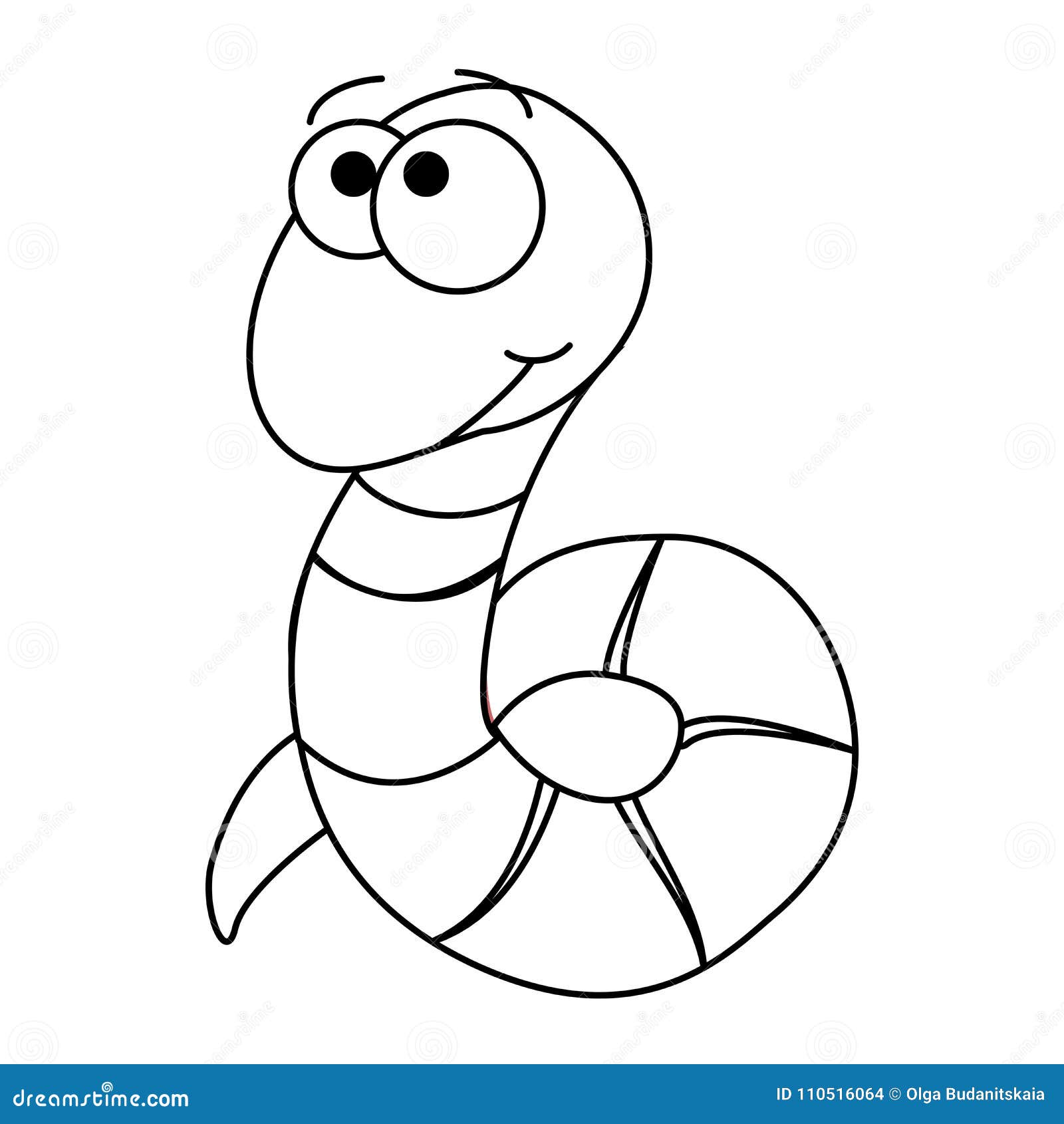 worm coloring pages