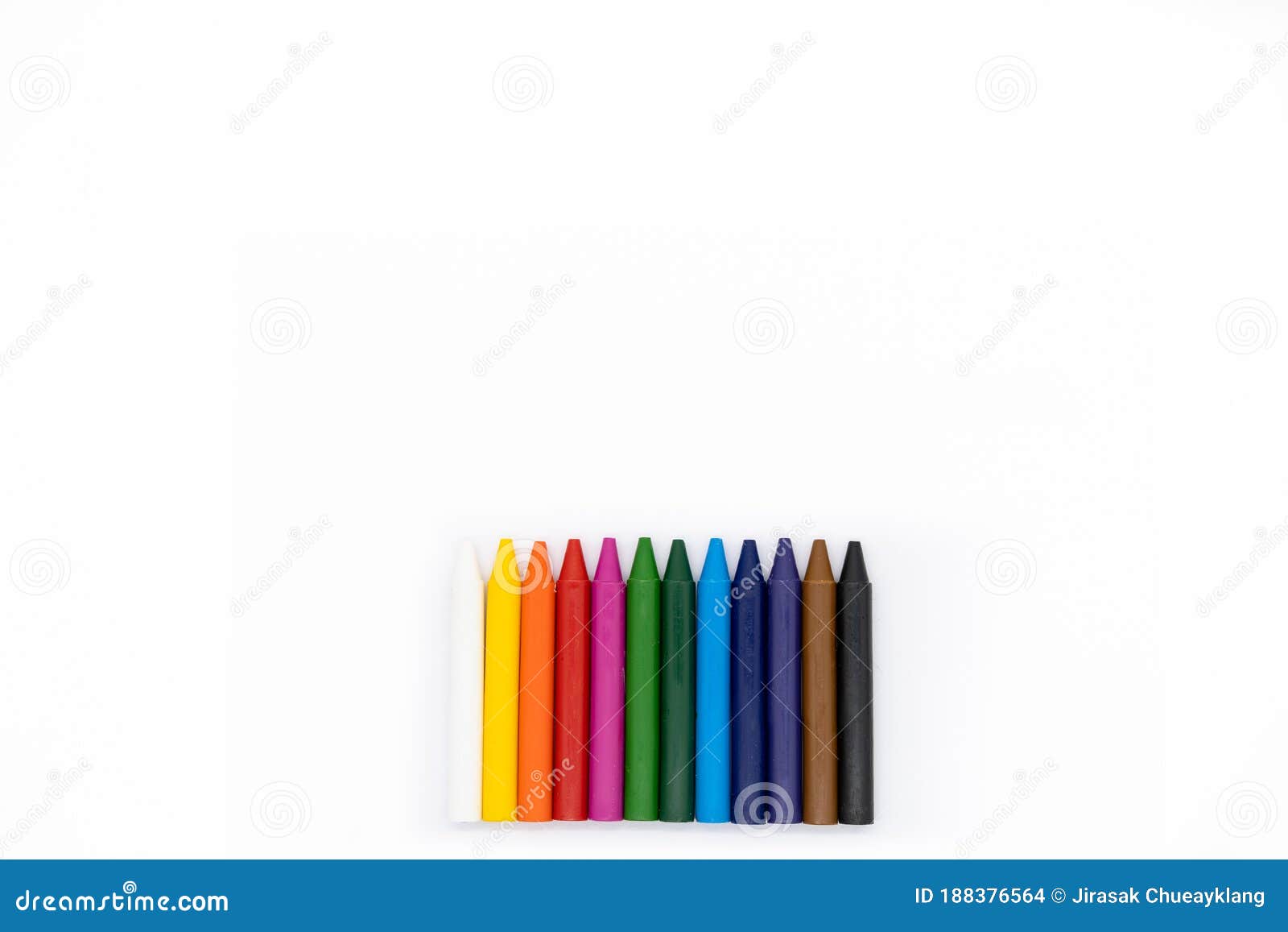12 colors crayons stock photo. Image of orange, purple - 188376564