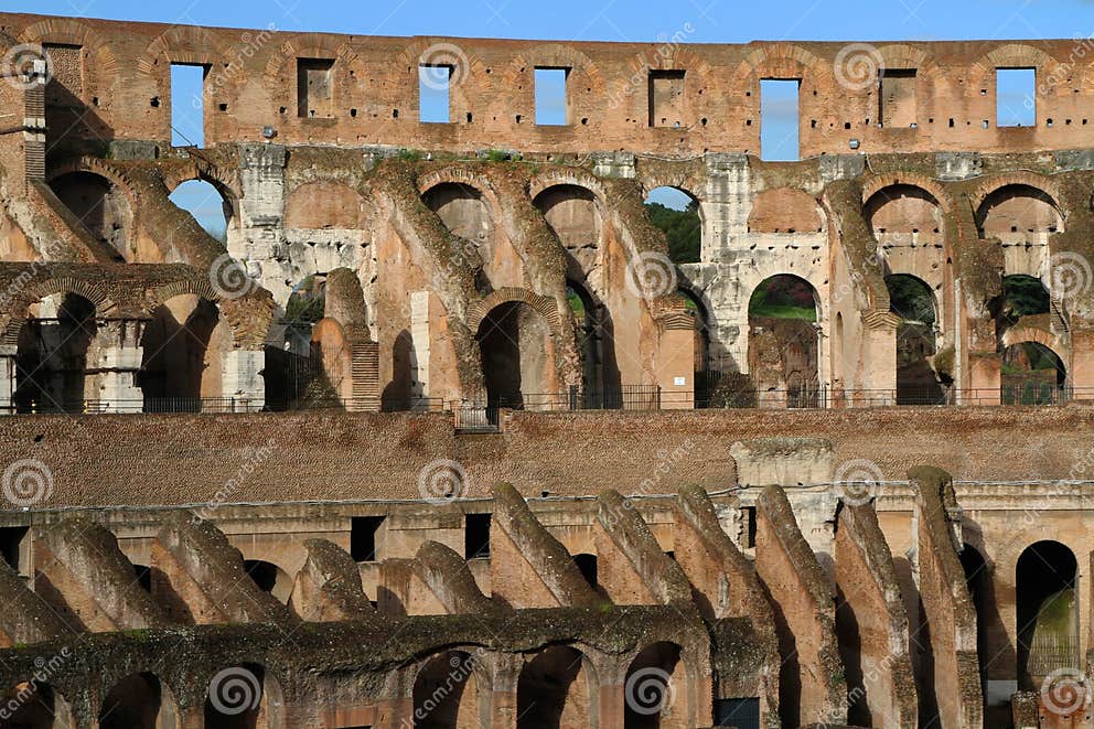 Colosseum, Largest Amphitheatre in the World Stock Photo - Image of
