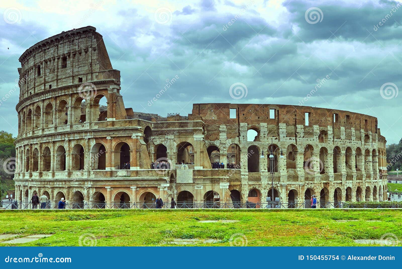 Colosseum In Rome Italy Ancient Roman Colosseum Is One Of The