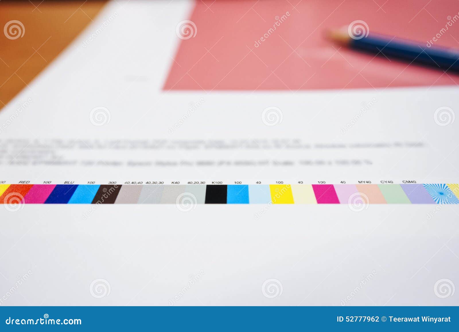 Printing Colour Chart