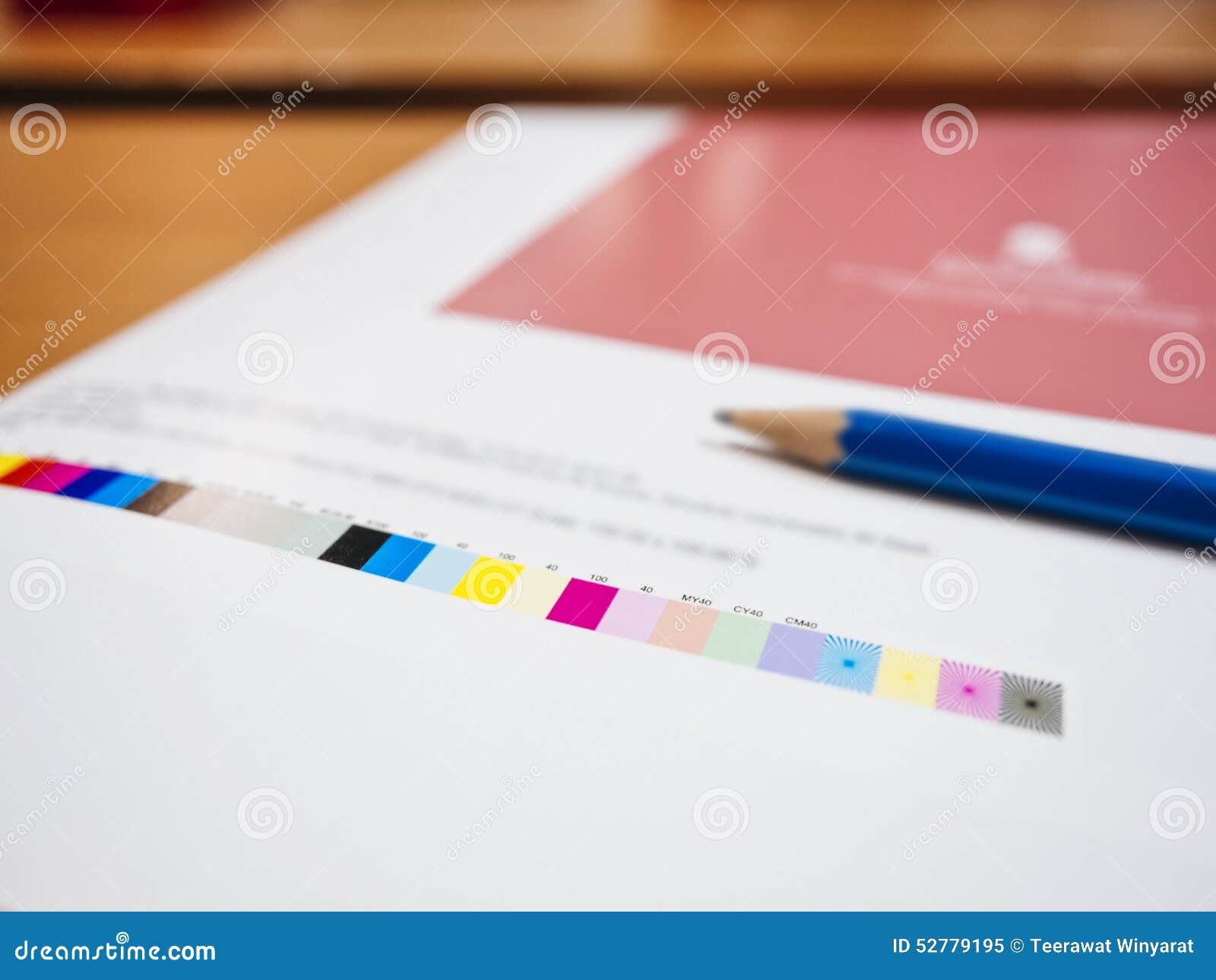 Colour Chart on Digital Printing Offset Industry Stock Image Image of