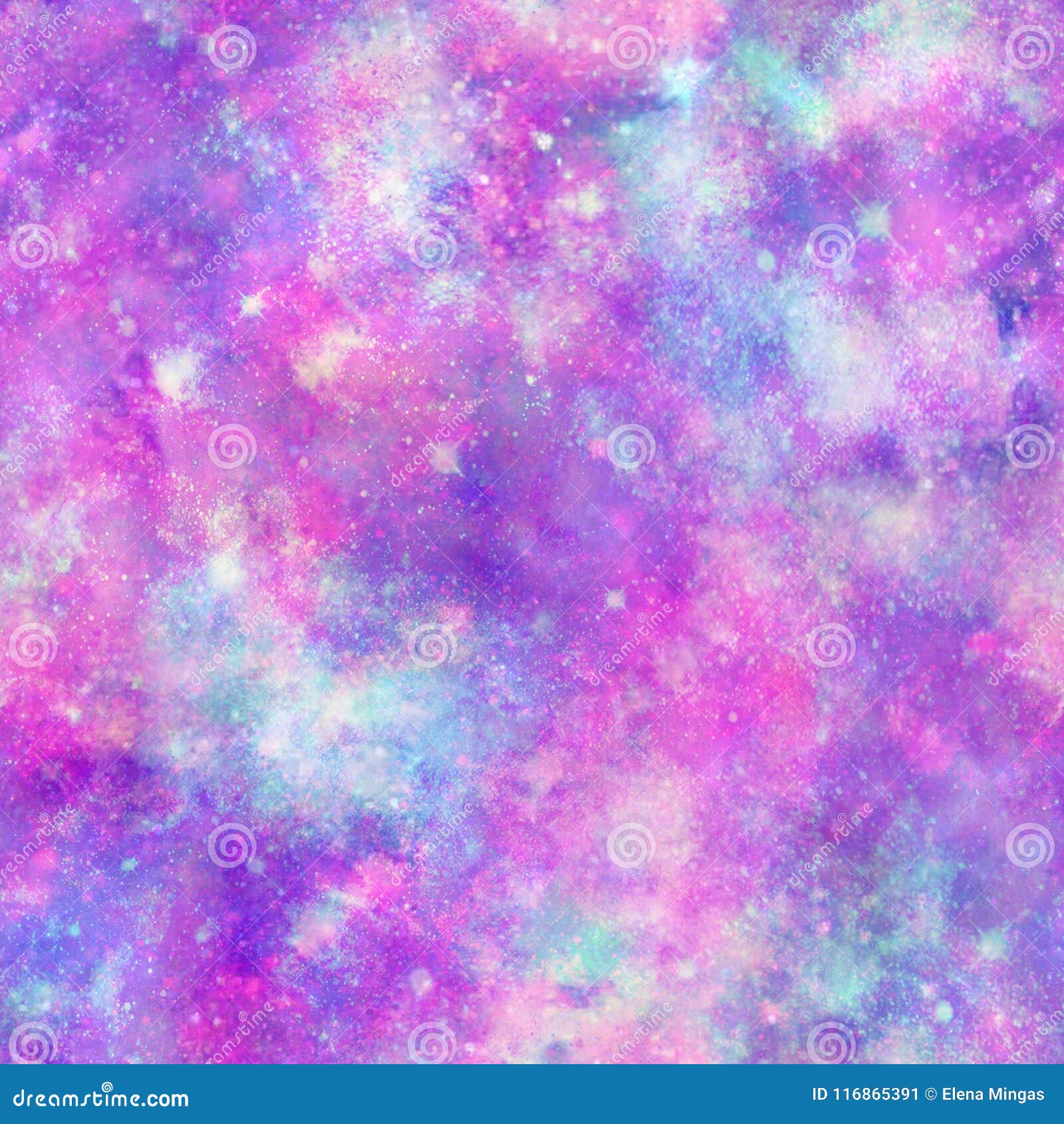 Colour Explosion Galaxy Cosmos Print Stock Illustration