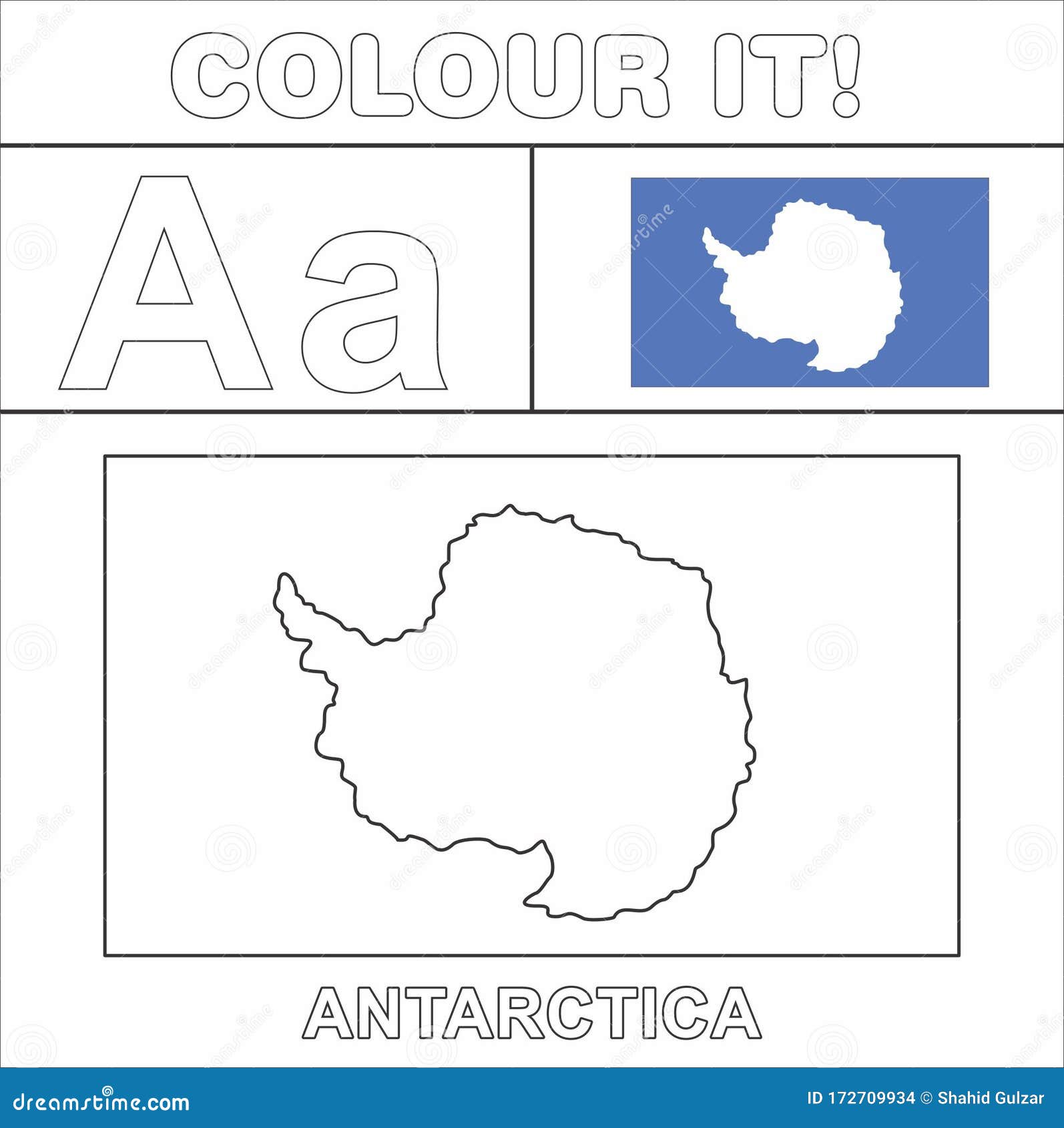 colour it kids colouring page country starting from english letter a a antarctica how to colorflag