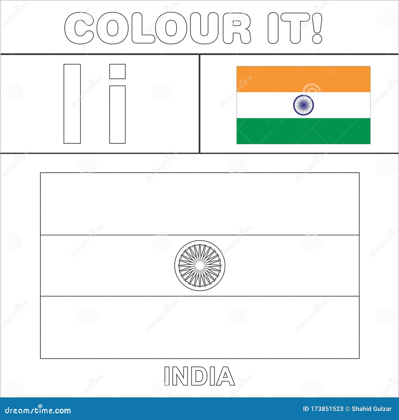 Premium Vector | Front view of an indian flag on top of a pole indian  republic day oneline drawing