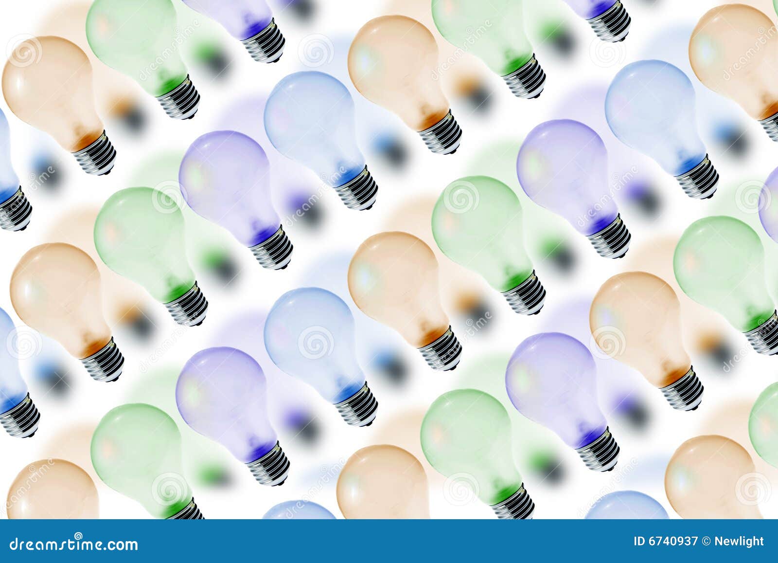 Colour Light Bulbs stock image. Image of brightness, year 6740937