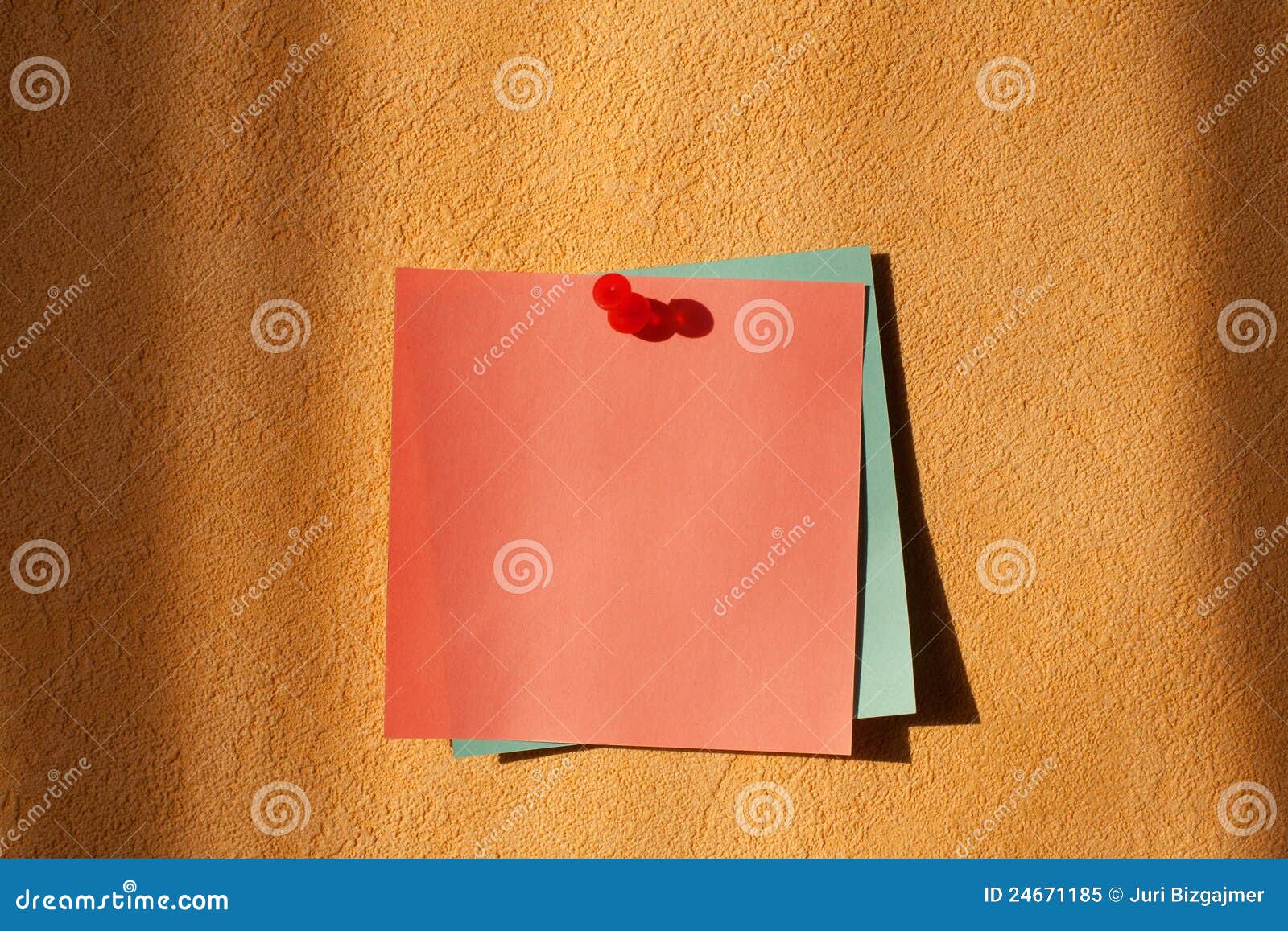 Colour Stickers on an Orange Wall Stock Image Image of card, pattern 24671185