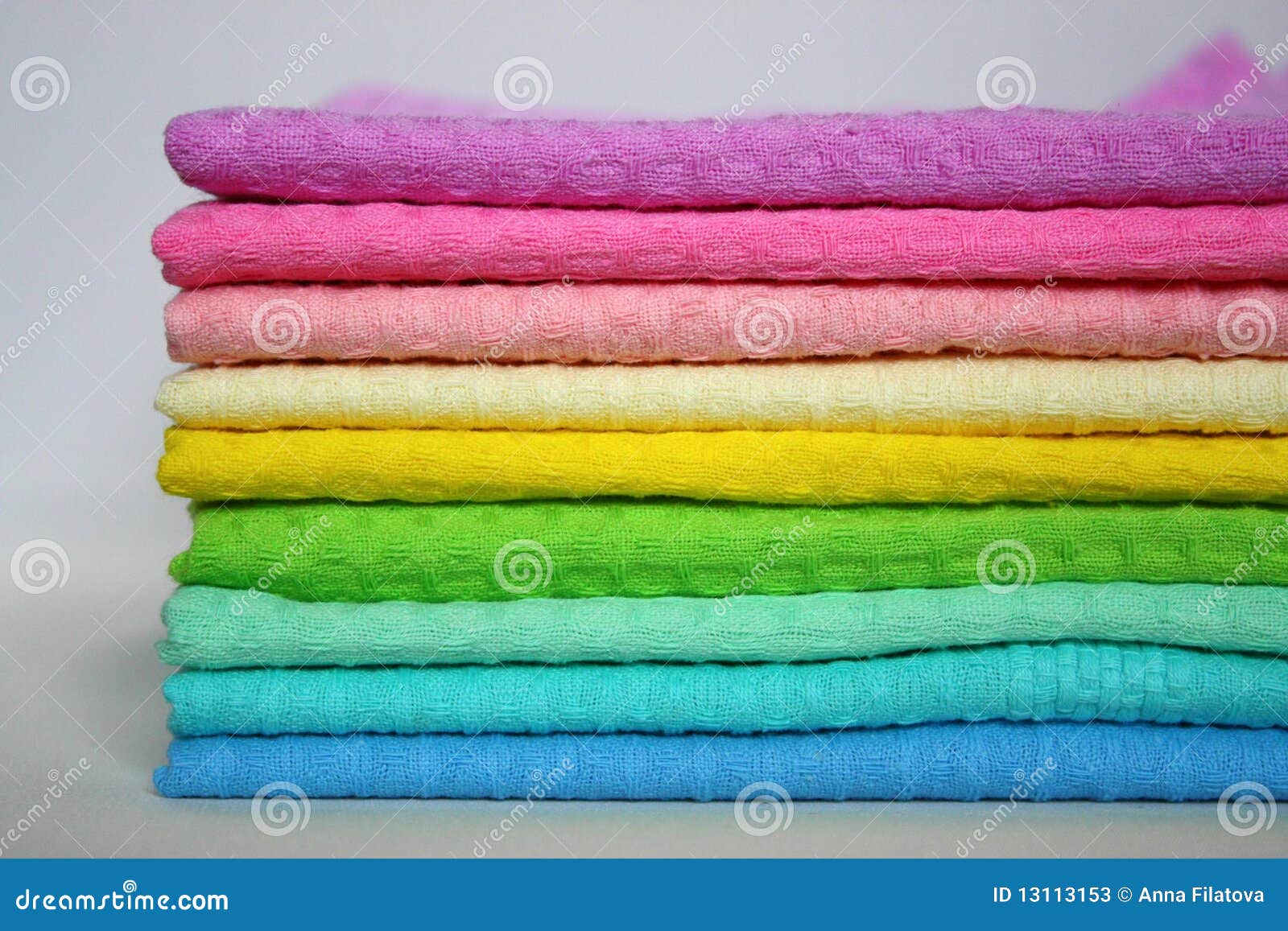Colour towels stock image. Image of fabric, blue, pink 13113153