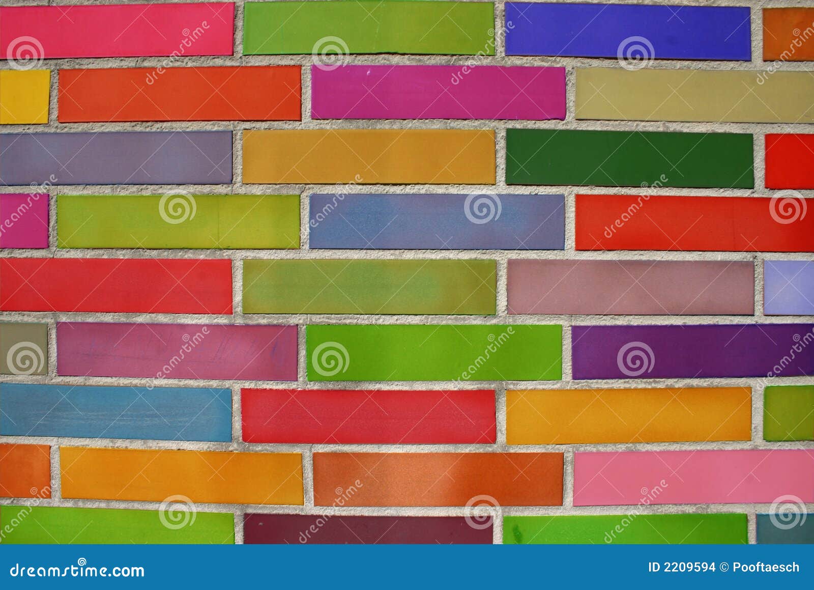 Coloured Bricks Stock Images - Image: 2209594