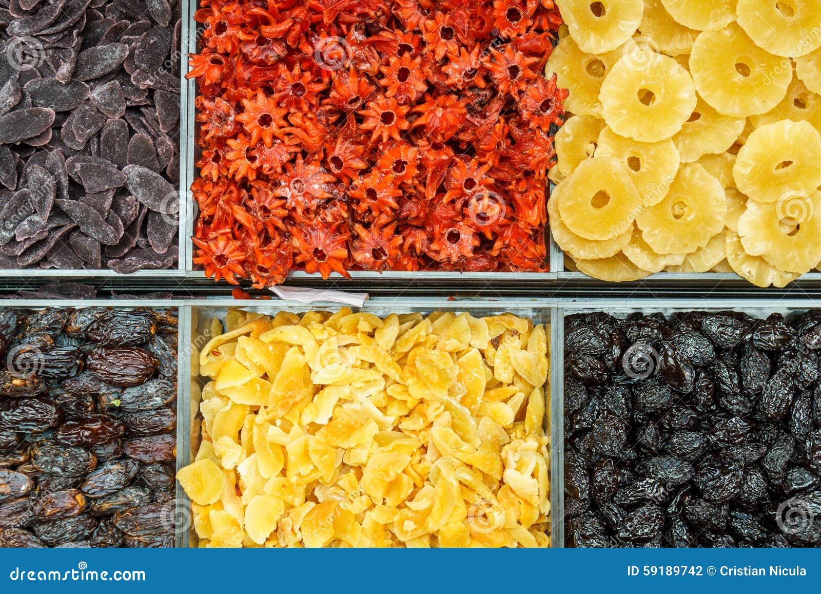 Coloured dry fruits stock photo. Image of sale, dried 59189742