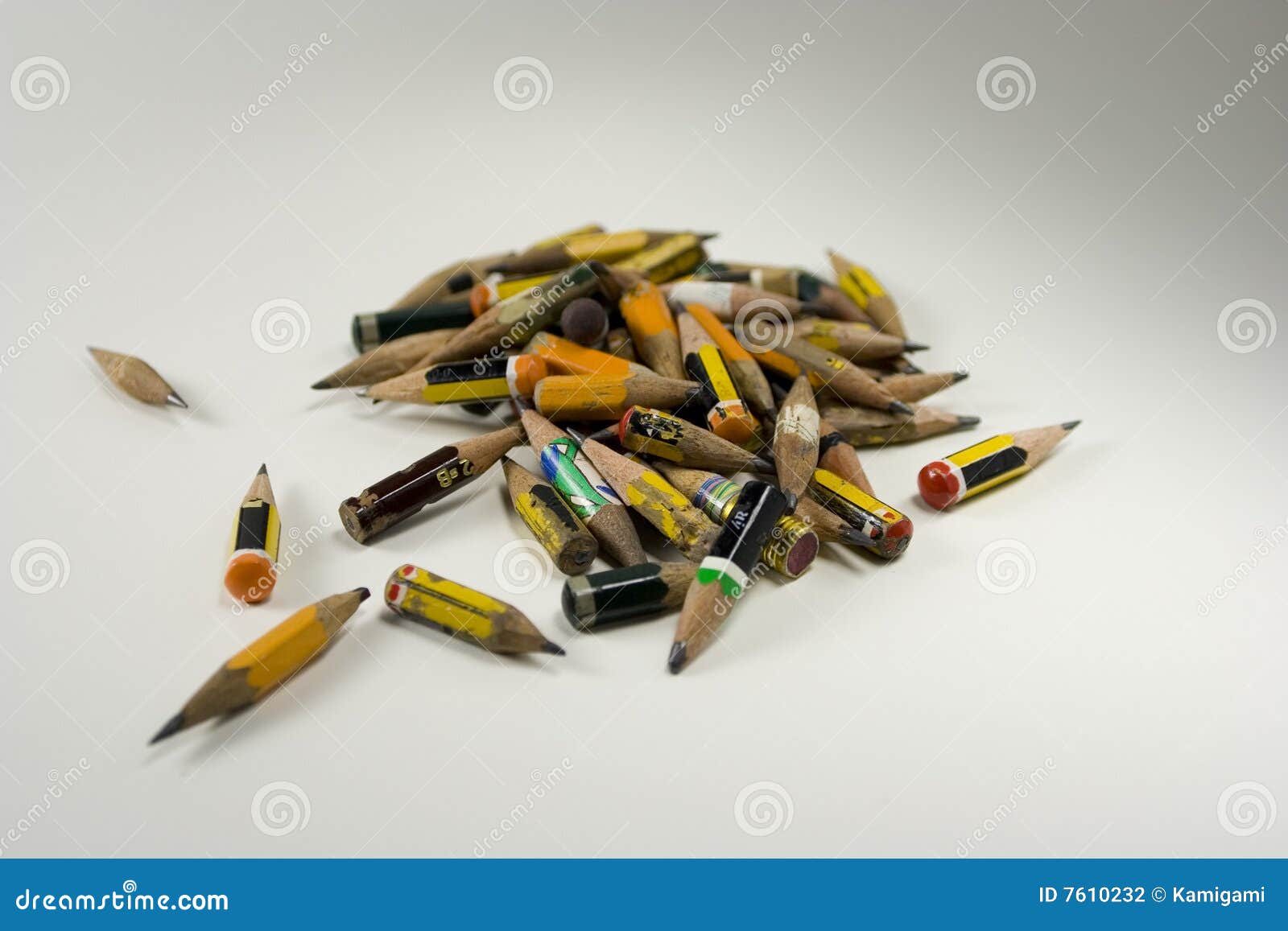 coloured heap of pencils