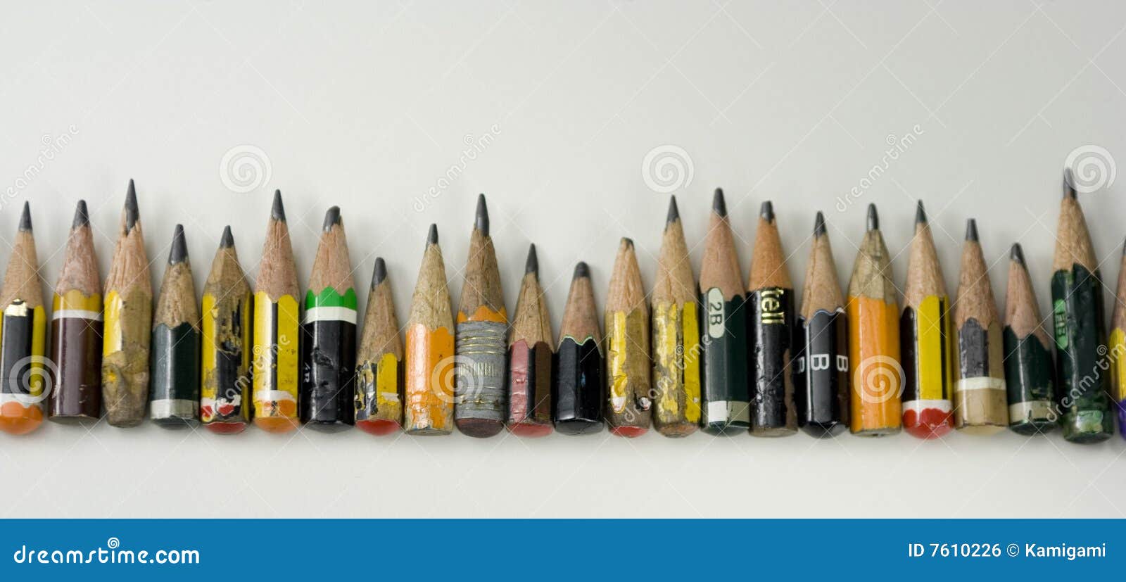 coloured little pencils