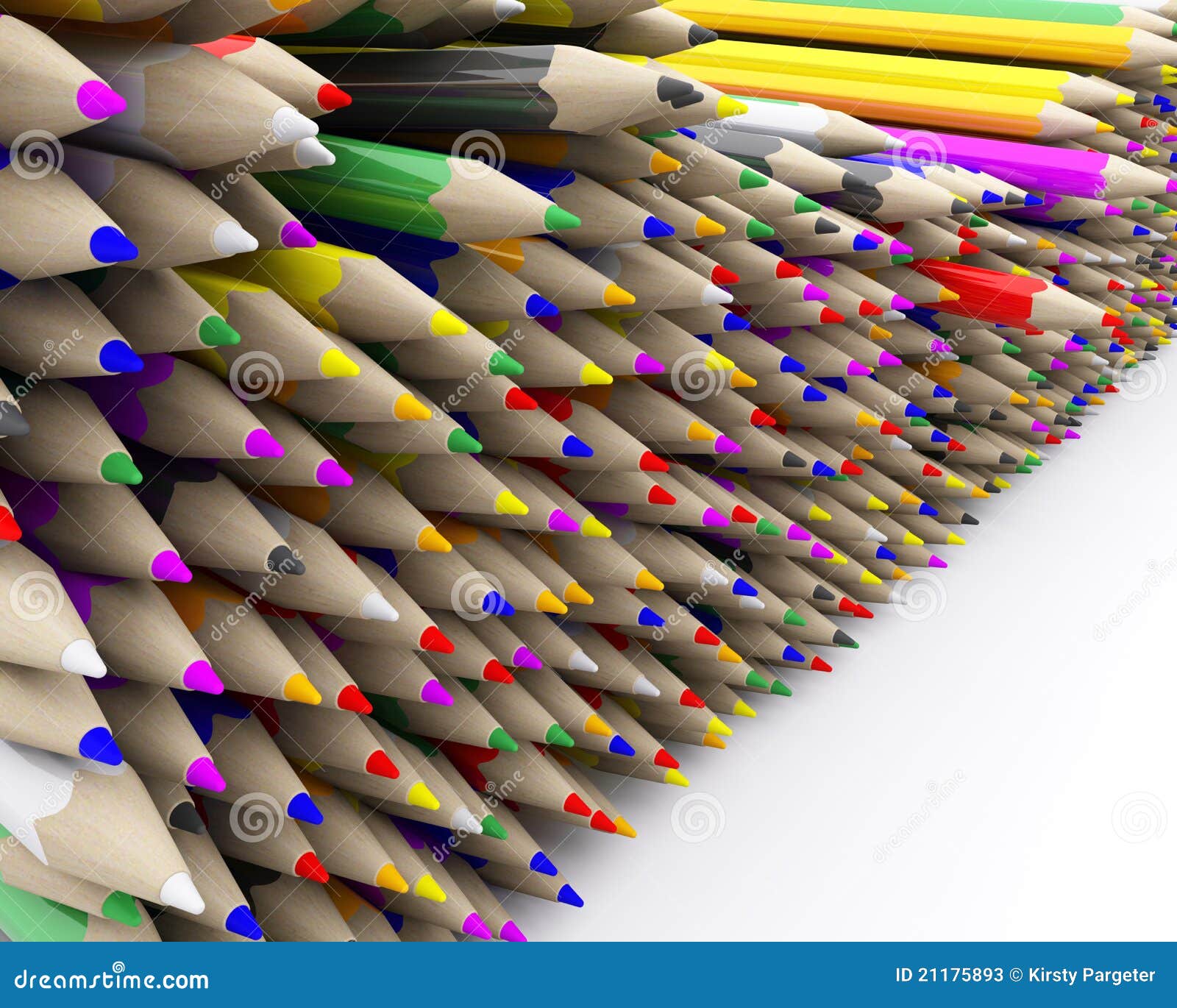 Coloured pencil crayons stock illustration. Illustration of crayon