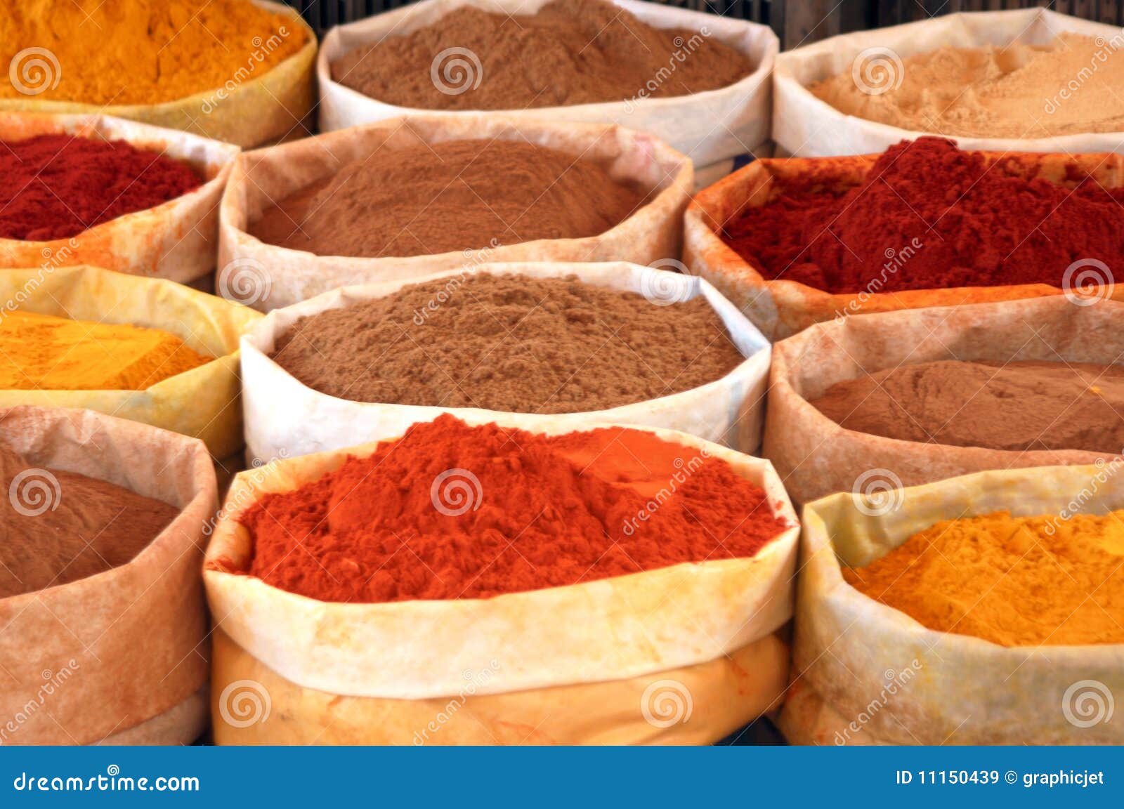 coloured spices