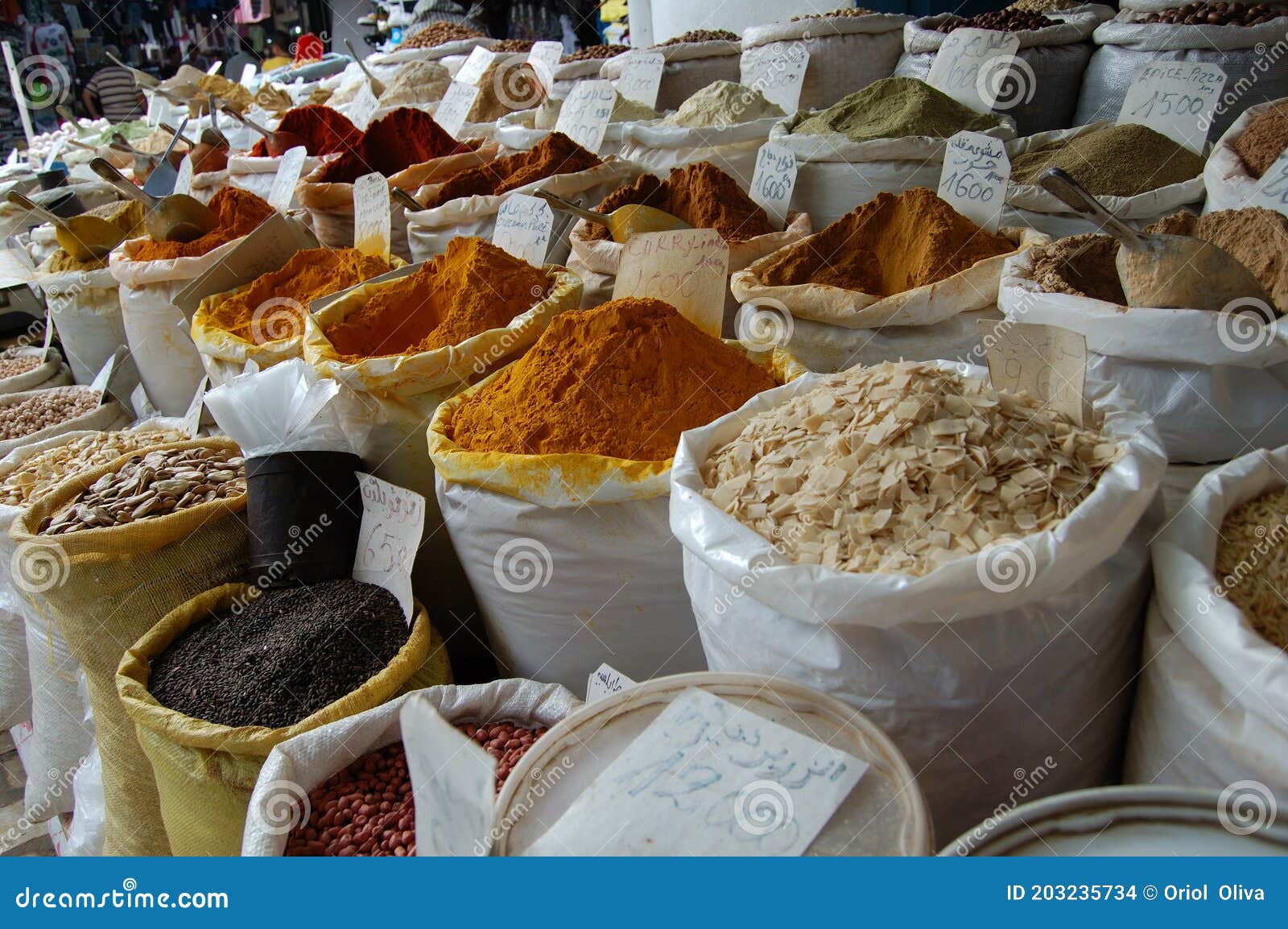 spices market in tunisia