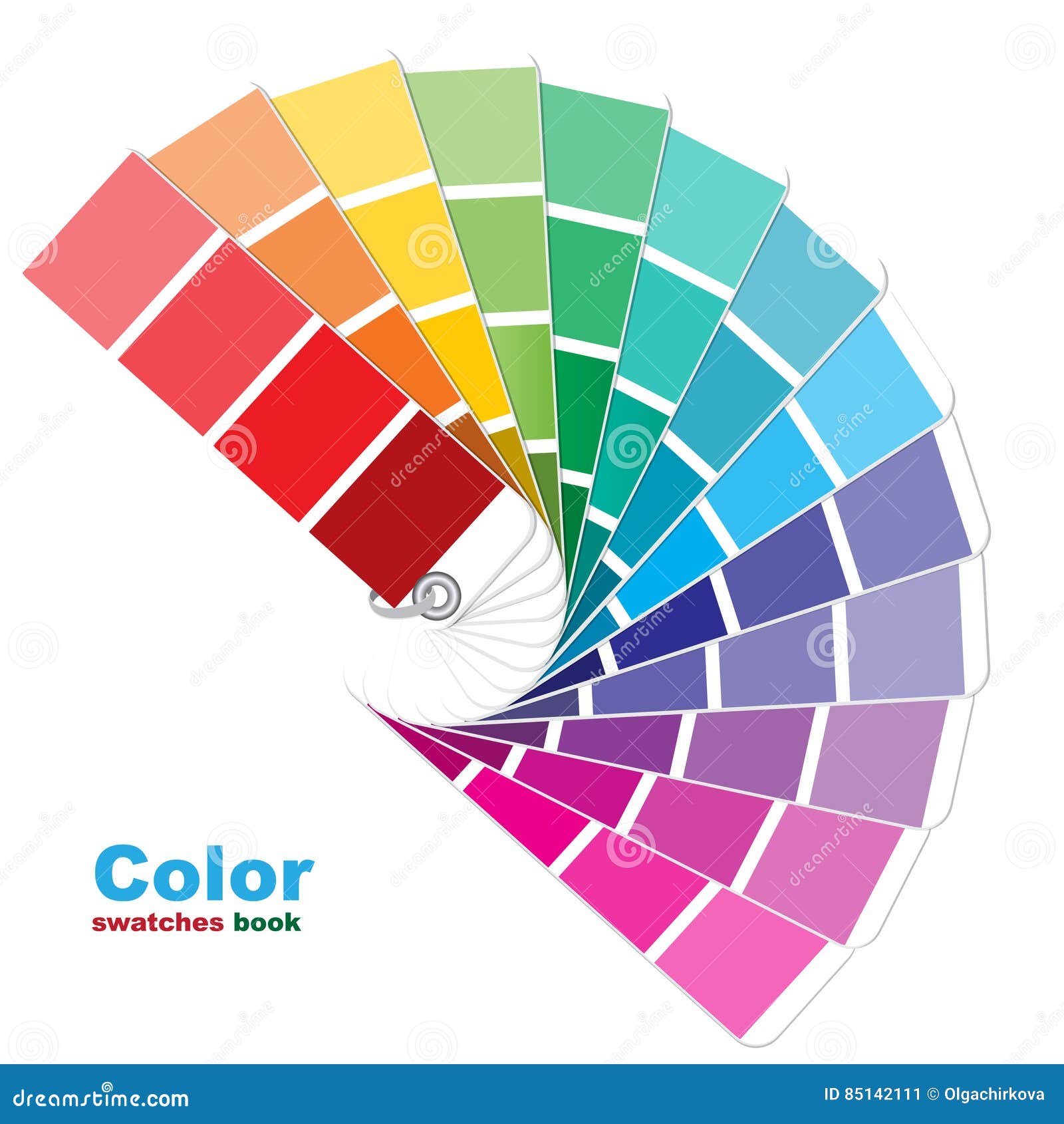 Vector color palette book stock illustration. Illustration of process -  146107180