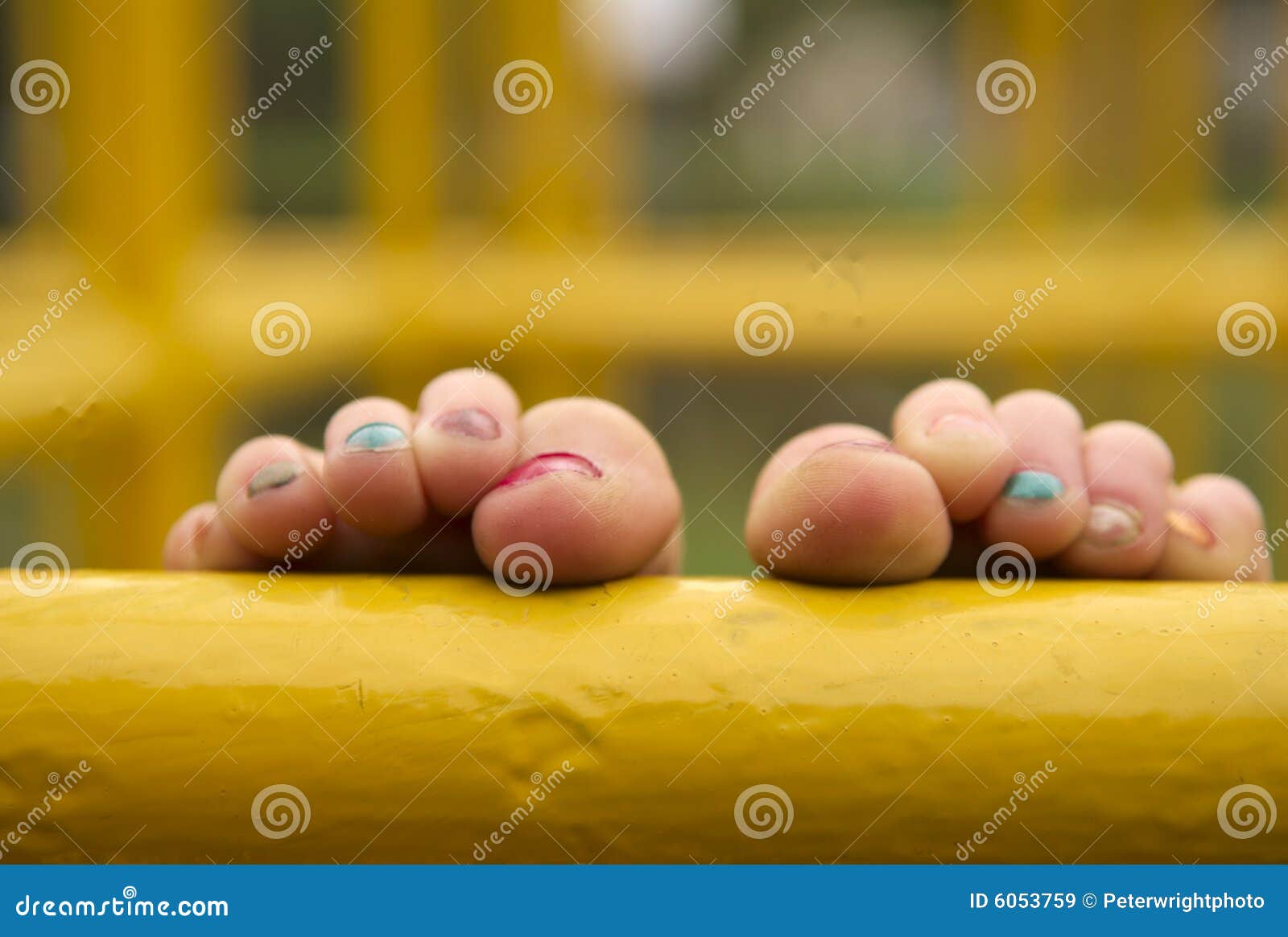 Coloured Toes stock image. Image of toes, child, climbing 6053759