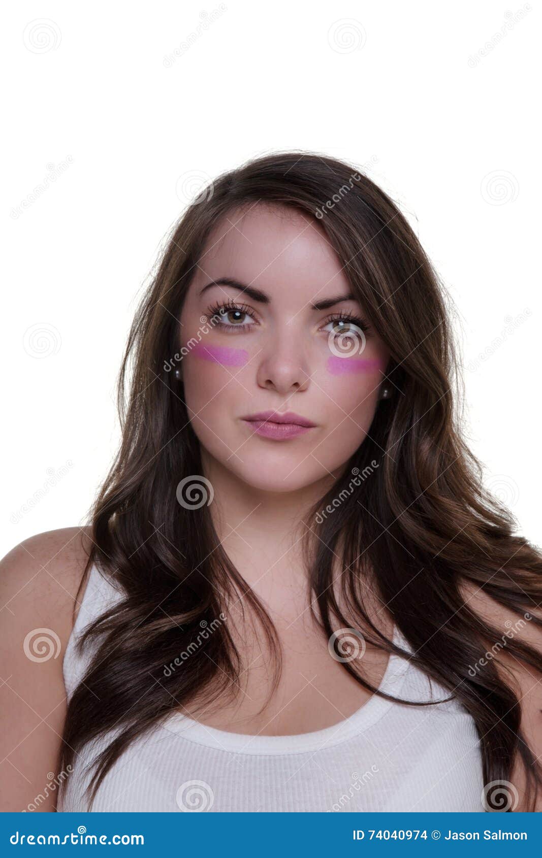 Coloured war paint stock photo. Image of paints, cosmetics 74040974