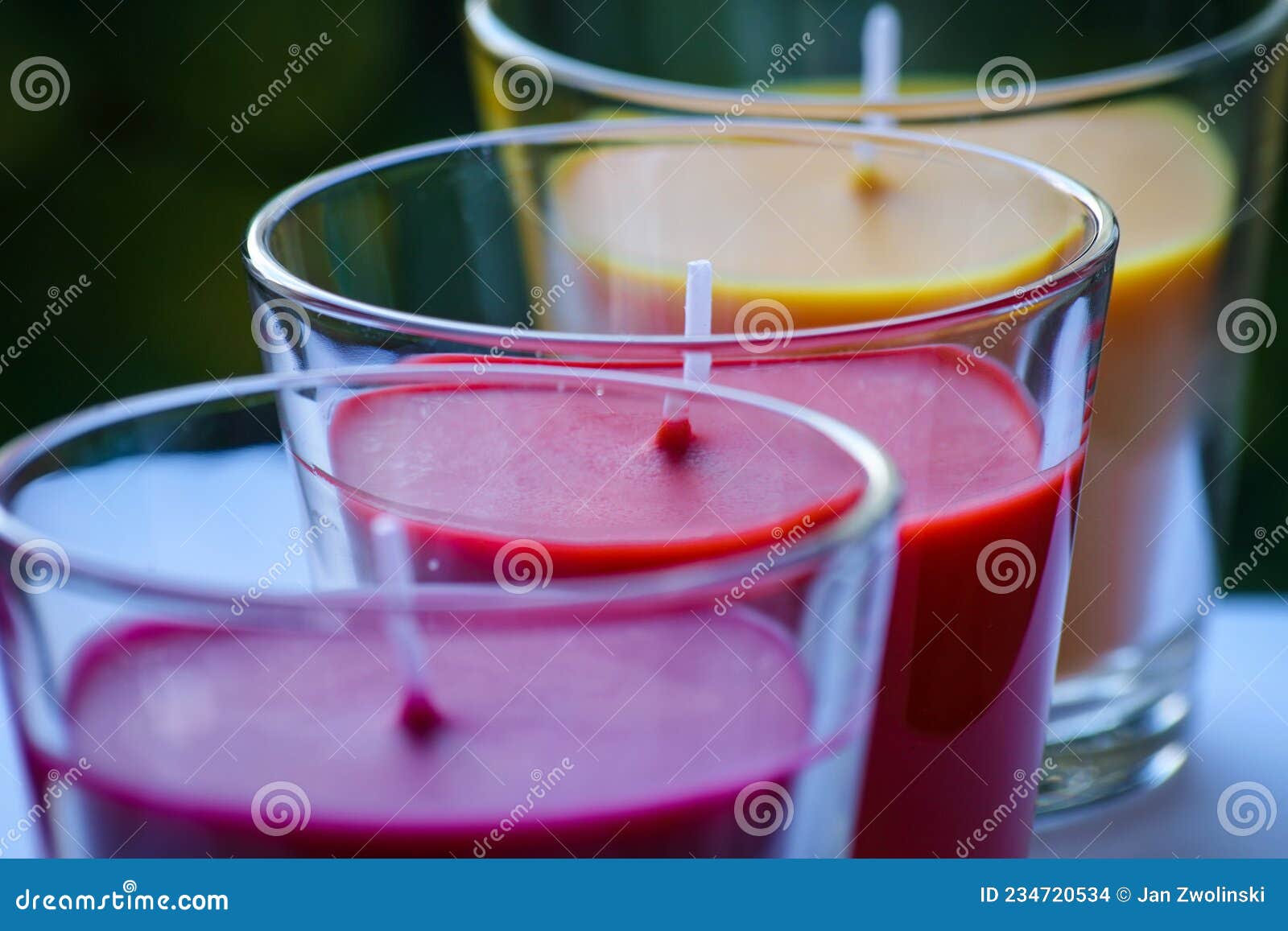 Colourful aromatic candles stock photo. Image of refreshing 234720534