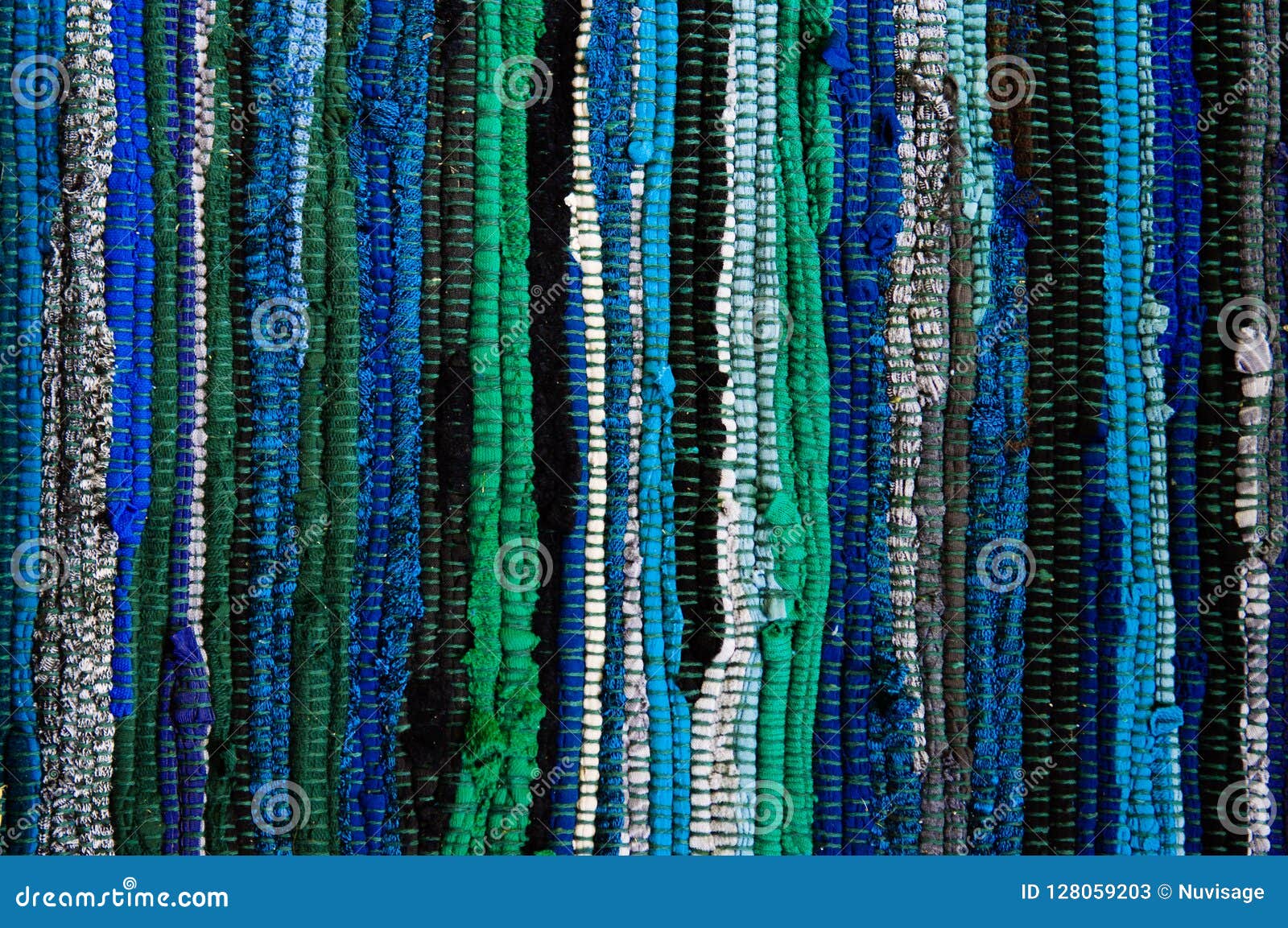 Colourful Blue and Green Fabric Abtract Background Stock Image Image