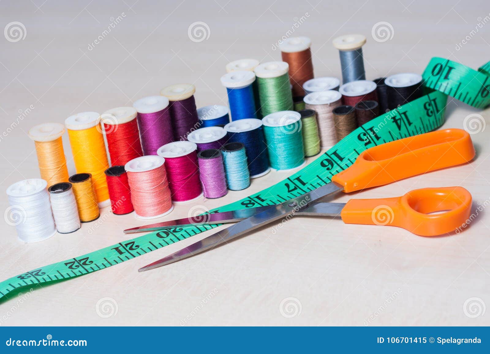 Colourful Collection of Sewing Accessories Stock Image - Image of ...