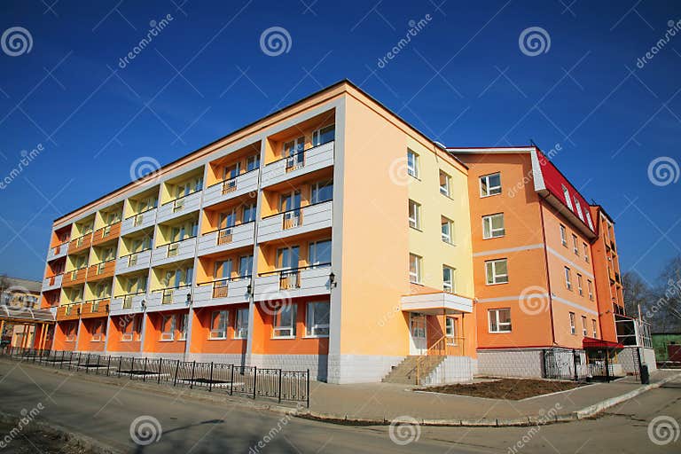 Colourful dwelling house stock image. Image of exterior 7119043