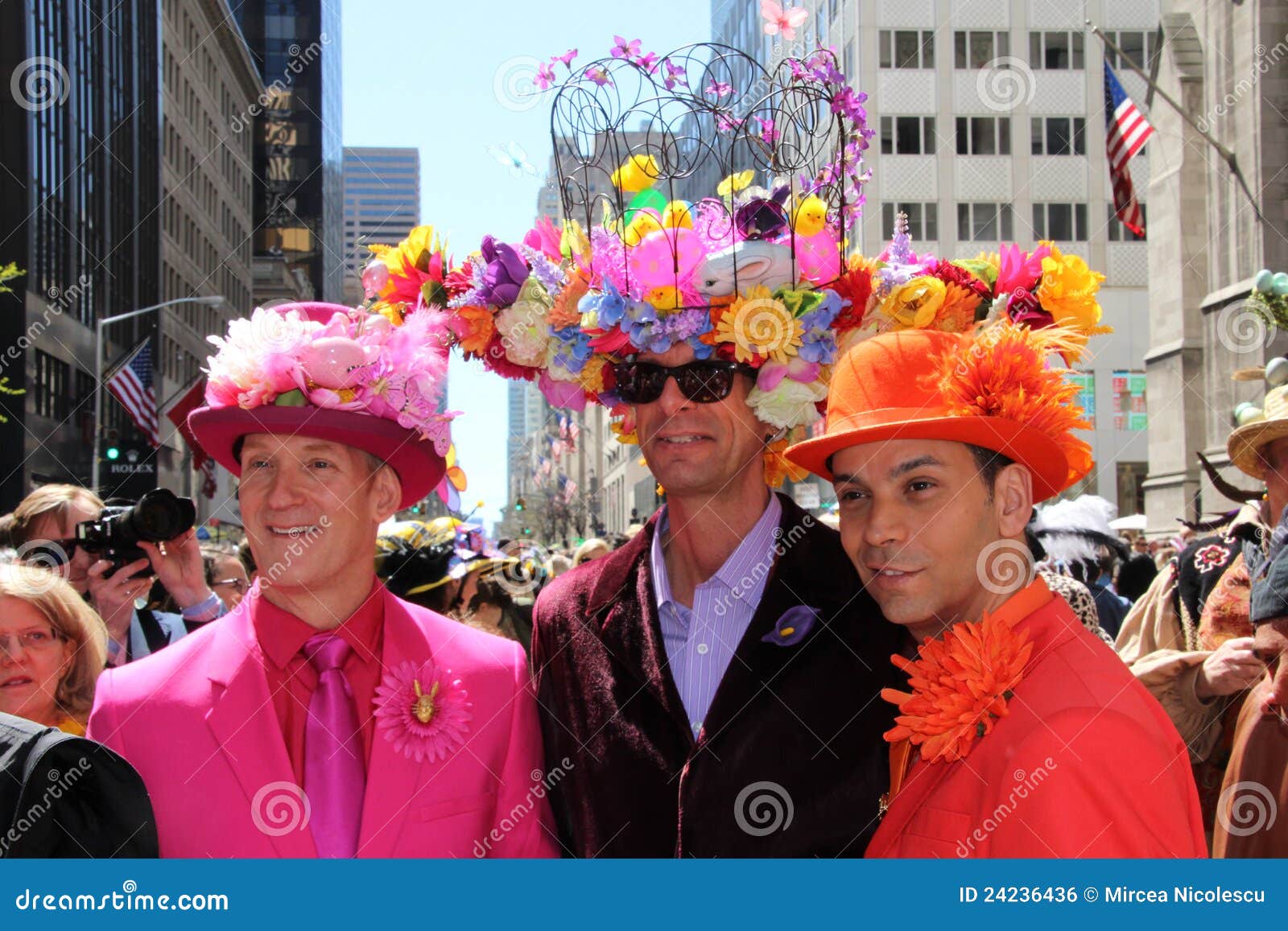 Colourful Easter hats editorial photo. Image of colorful 24236436