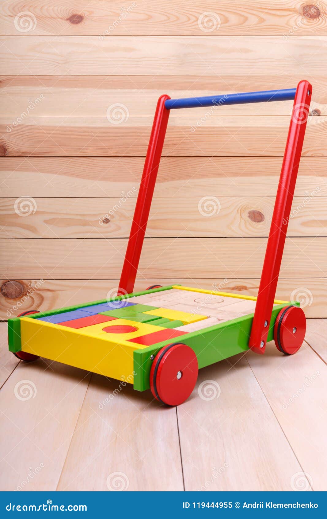 A Colourful Empty Wheelbarrow Stock Image Image of drawing, cement