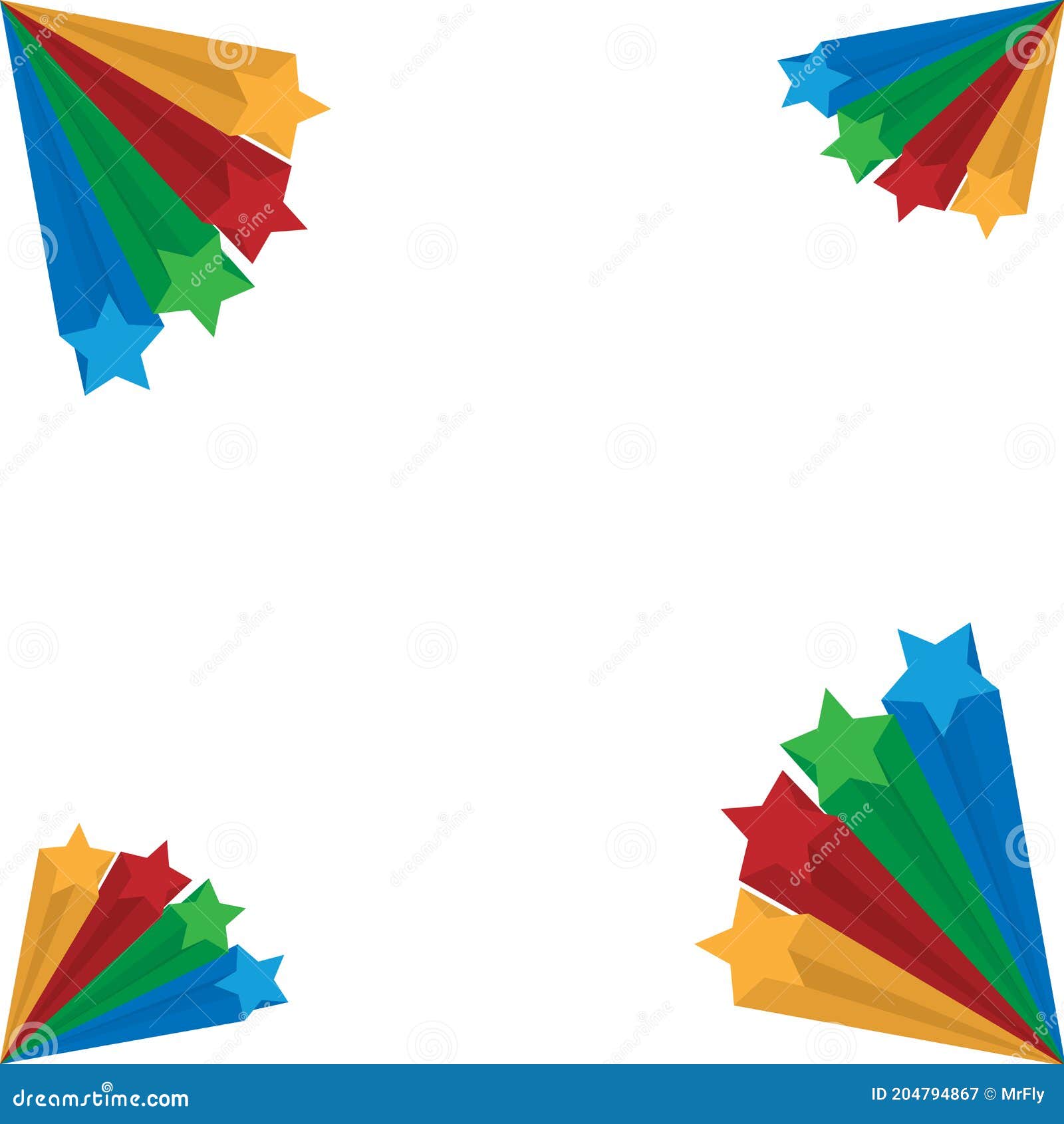 colourful exploding stars icons,  illusytration