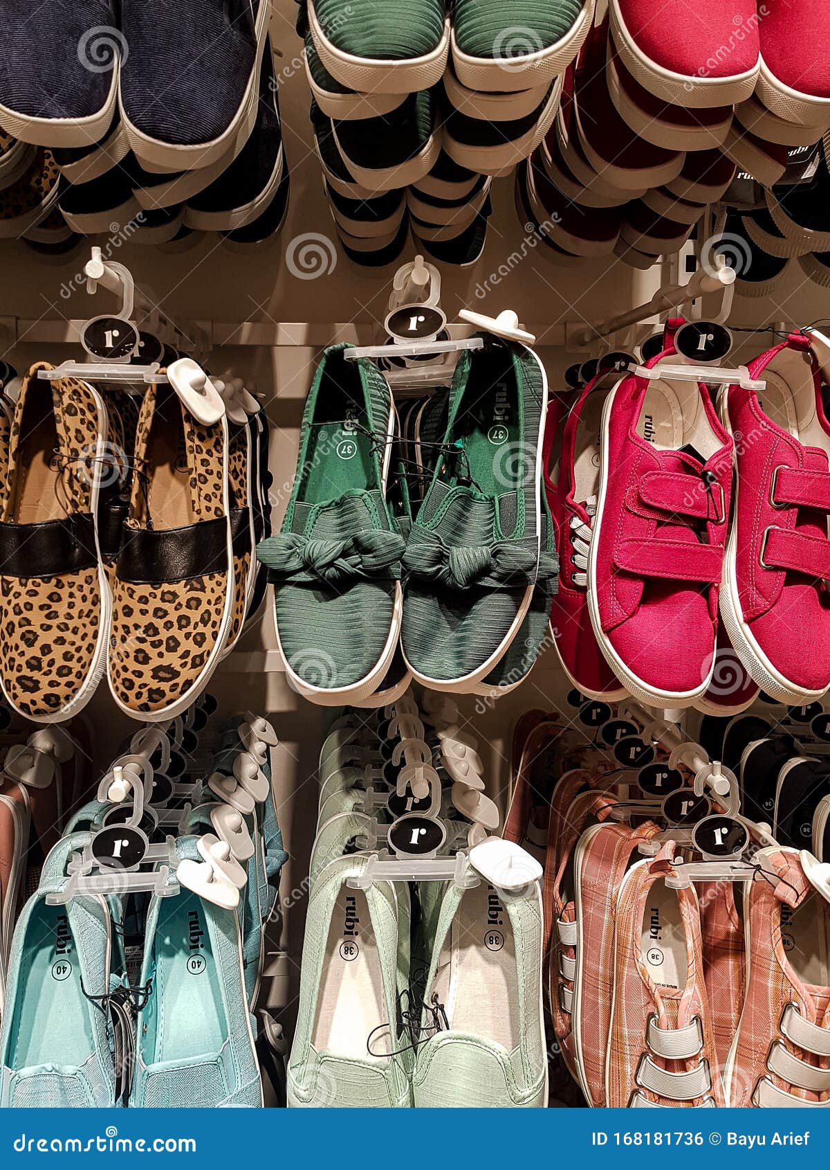 colourful flat shoes