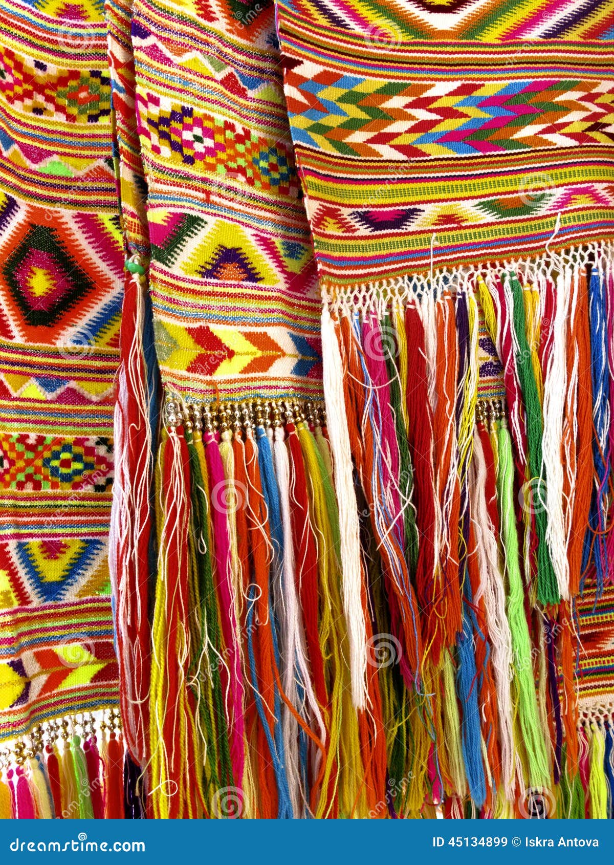 colourful fringes - part of beautiful handmade craft