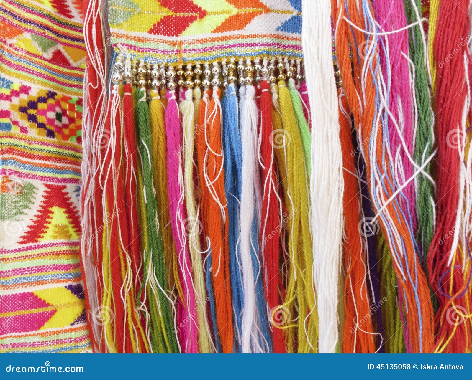 colourful fringes - part of beautiful handmade craft