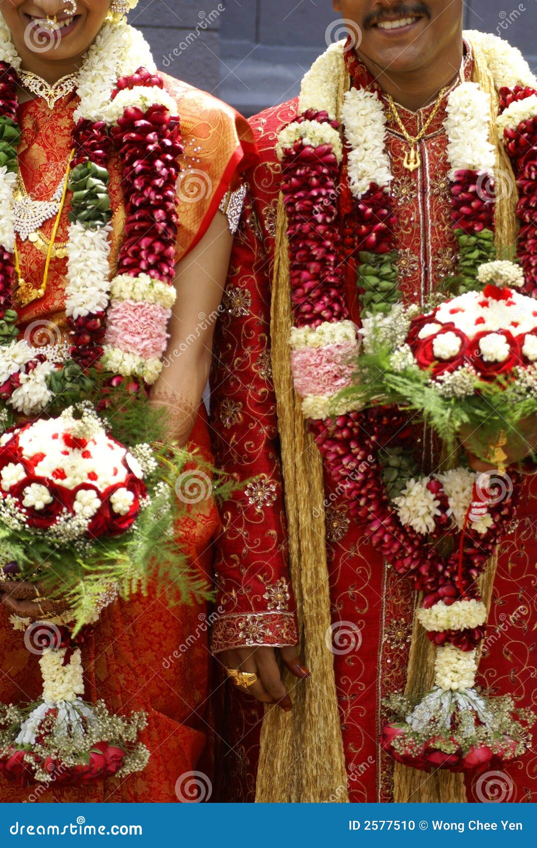 colourful indian wedding duo