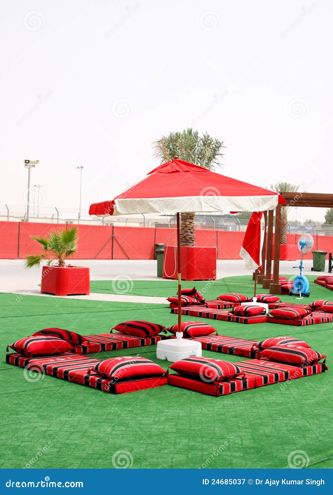 Colourful Majlis Arabian Style Seating Arrangement Royalty Free Stock